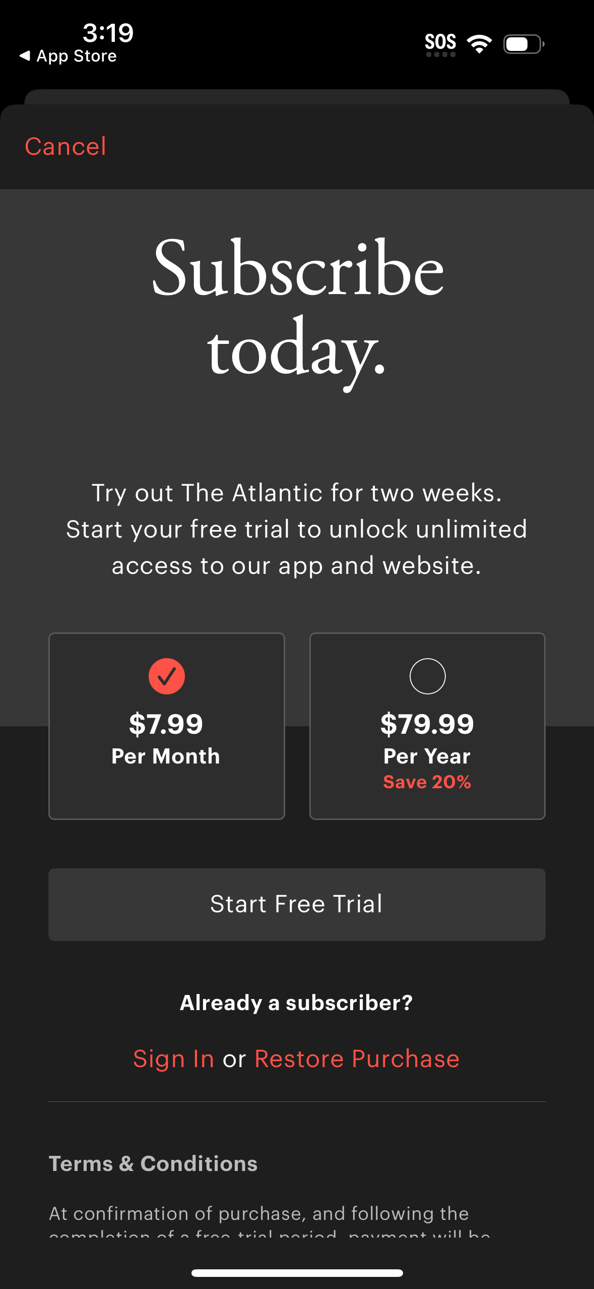 the-atlantic app screenshot 3