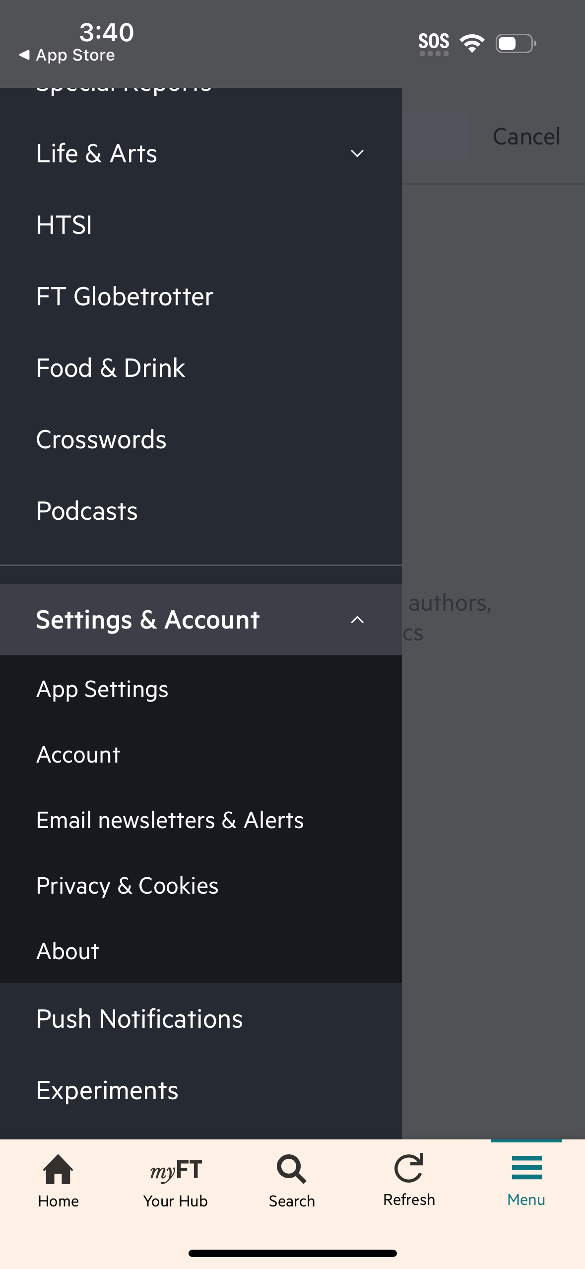 financial-times app screenshot 8