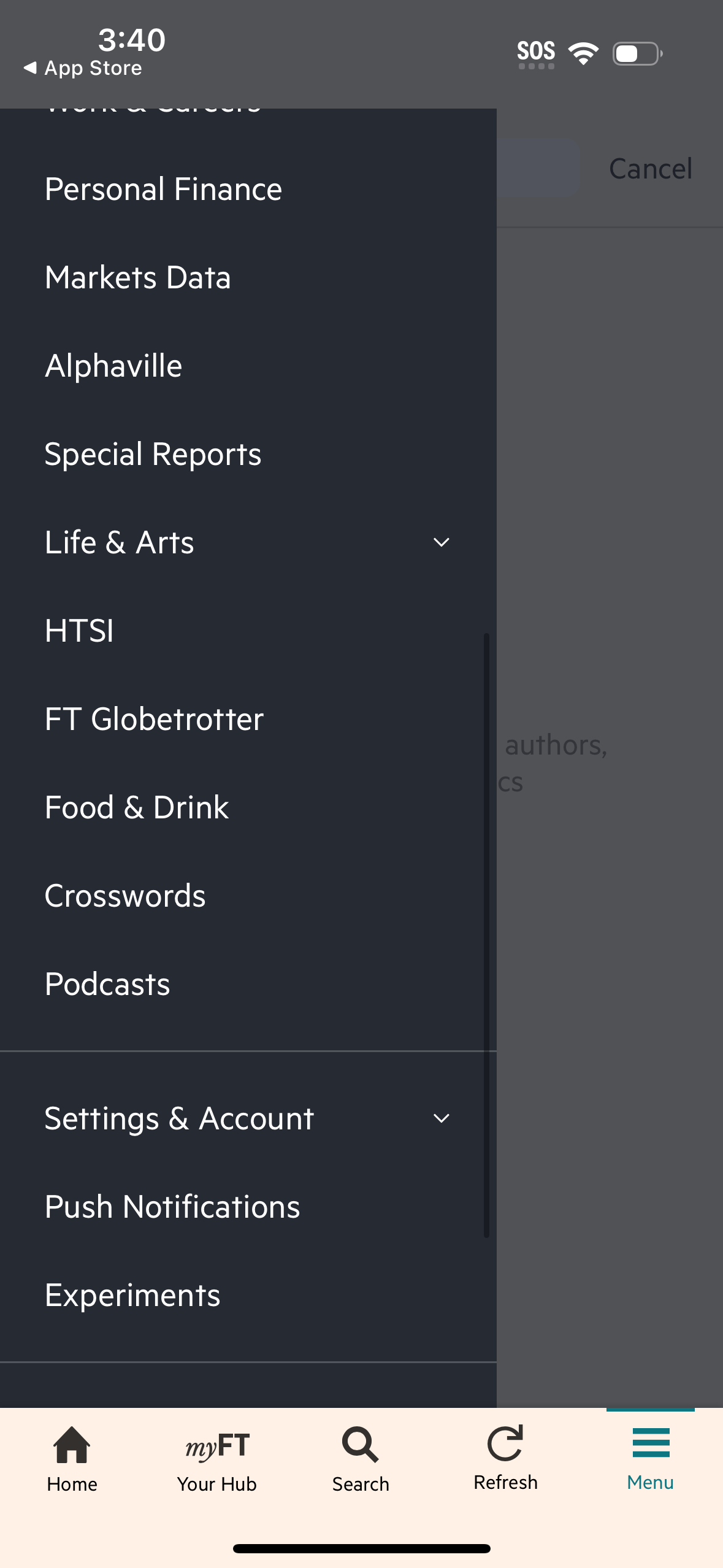 financial-times app screenshot 9