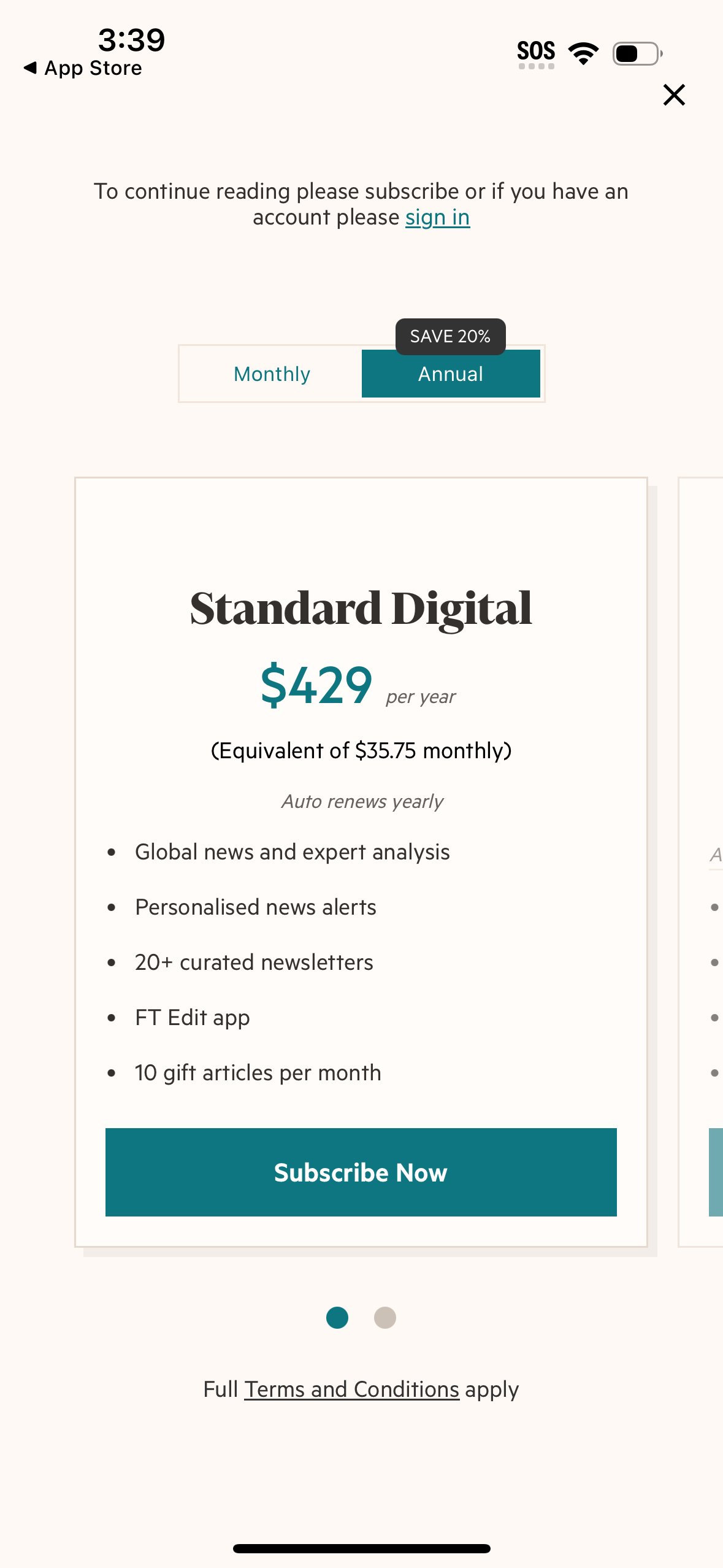financial-times app screenshot 22