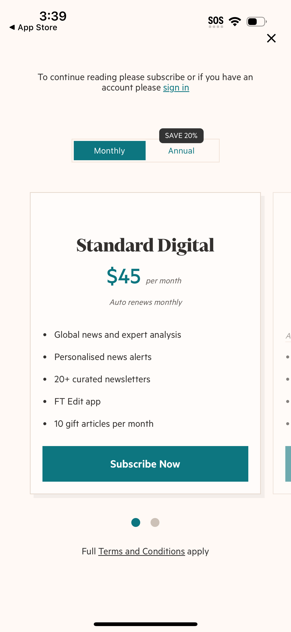 financial-times app screenshot 23