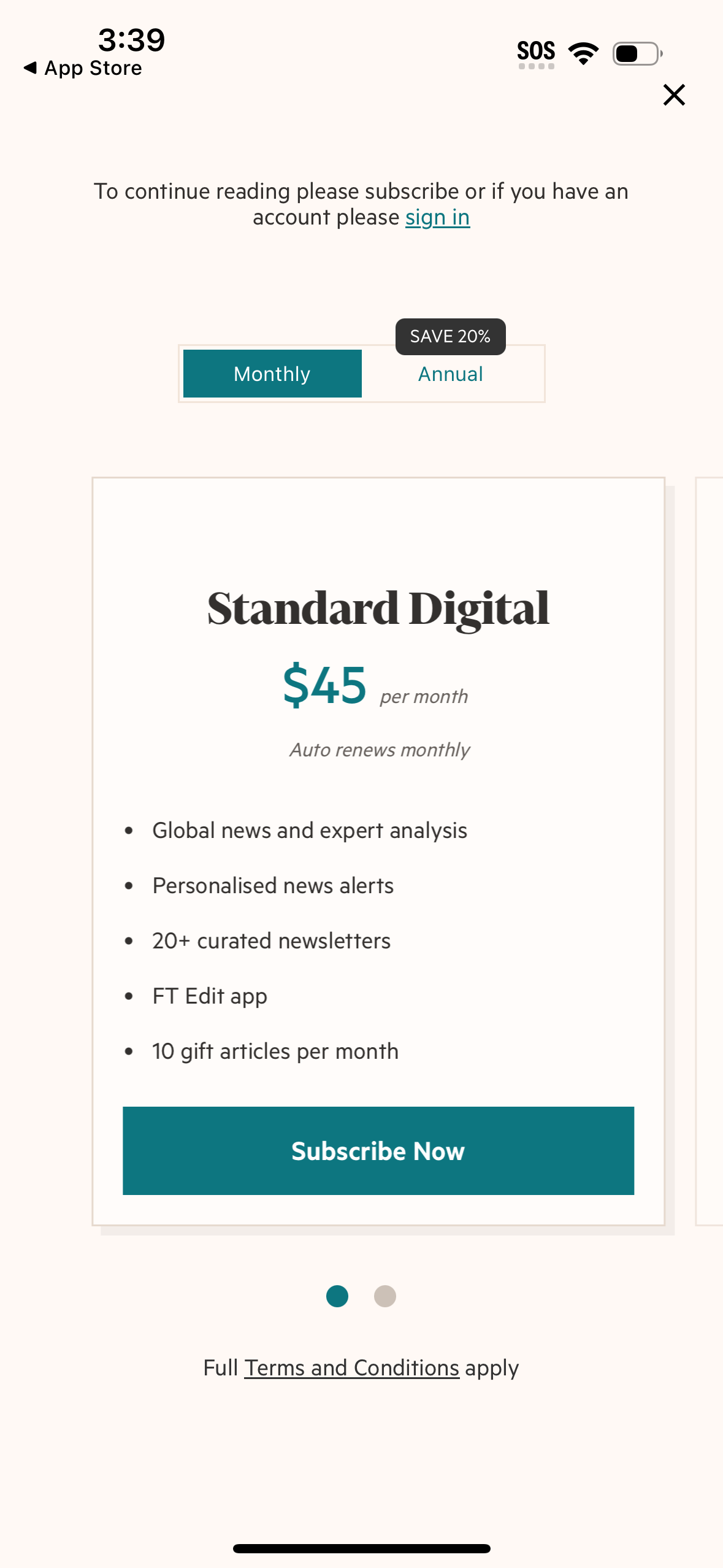 financial-times app screenshot 21