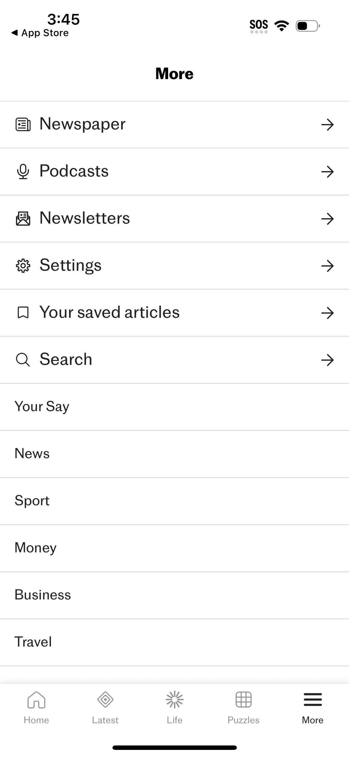 the-telegraph app screenshot 1