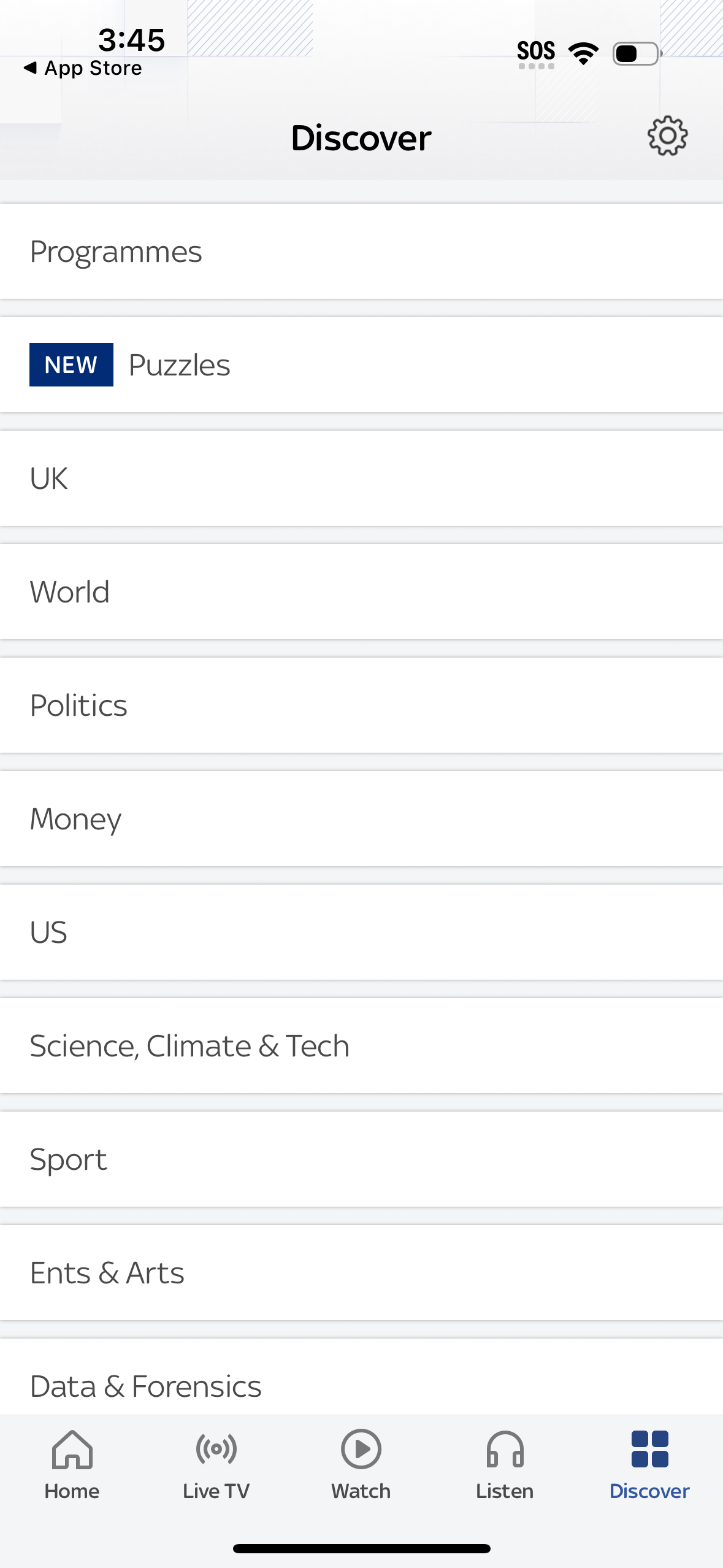 skynews app screenshot 1