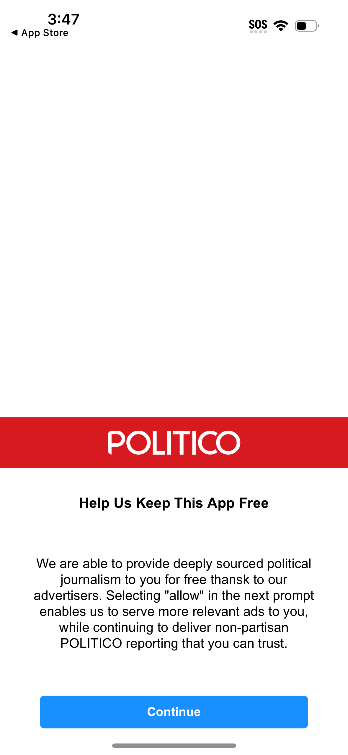 politico app screenshot 3