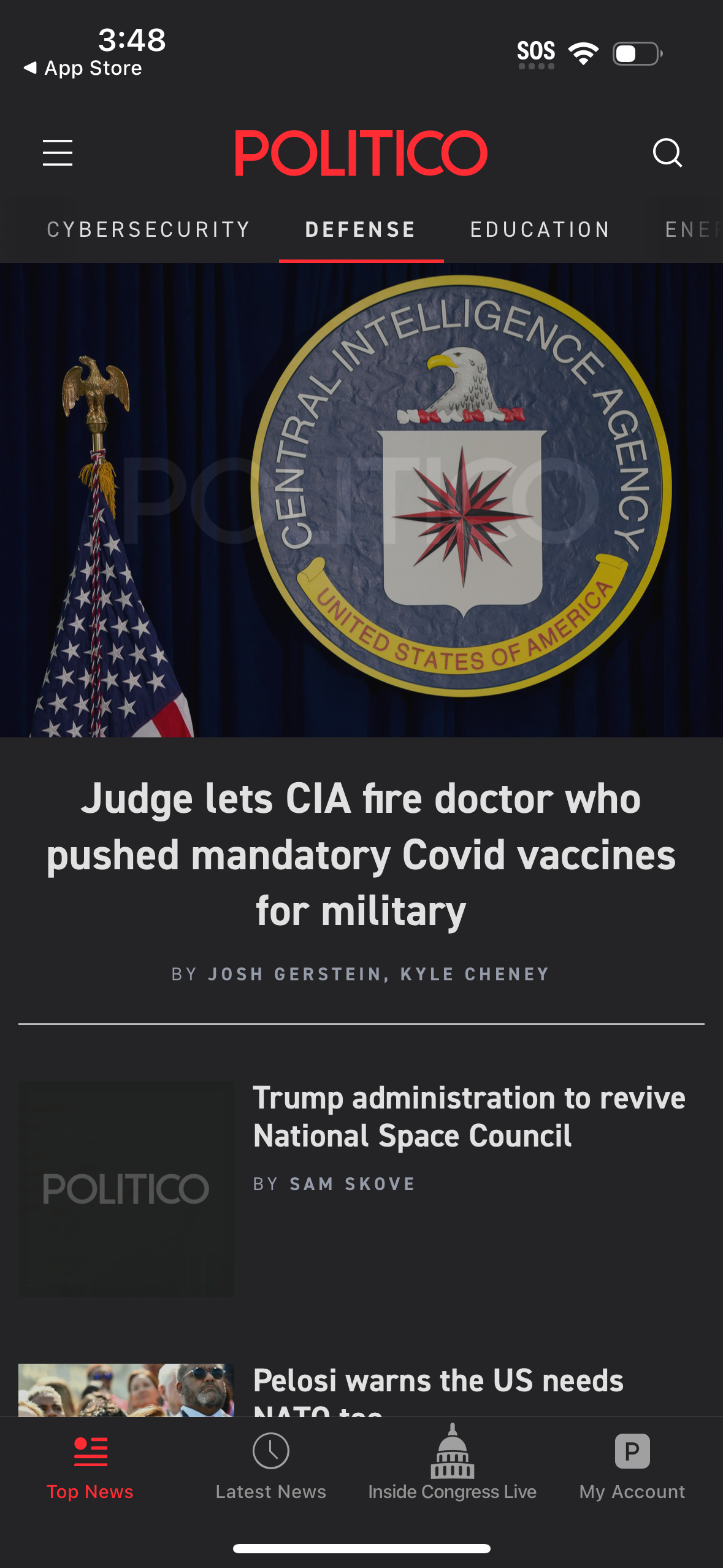politico app screenshot 21