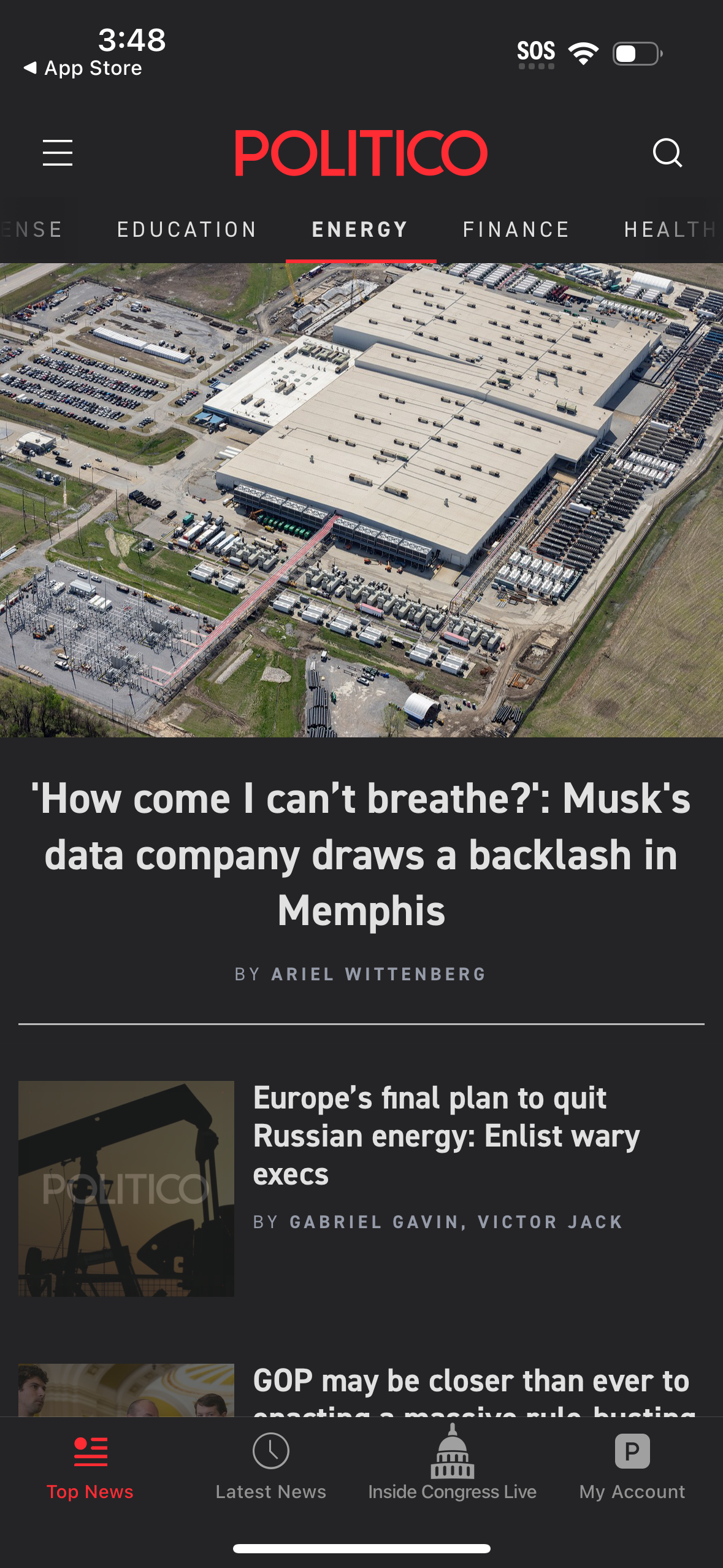 politico app screenshot 18