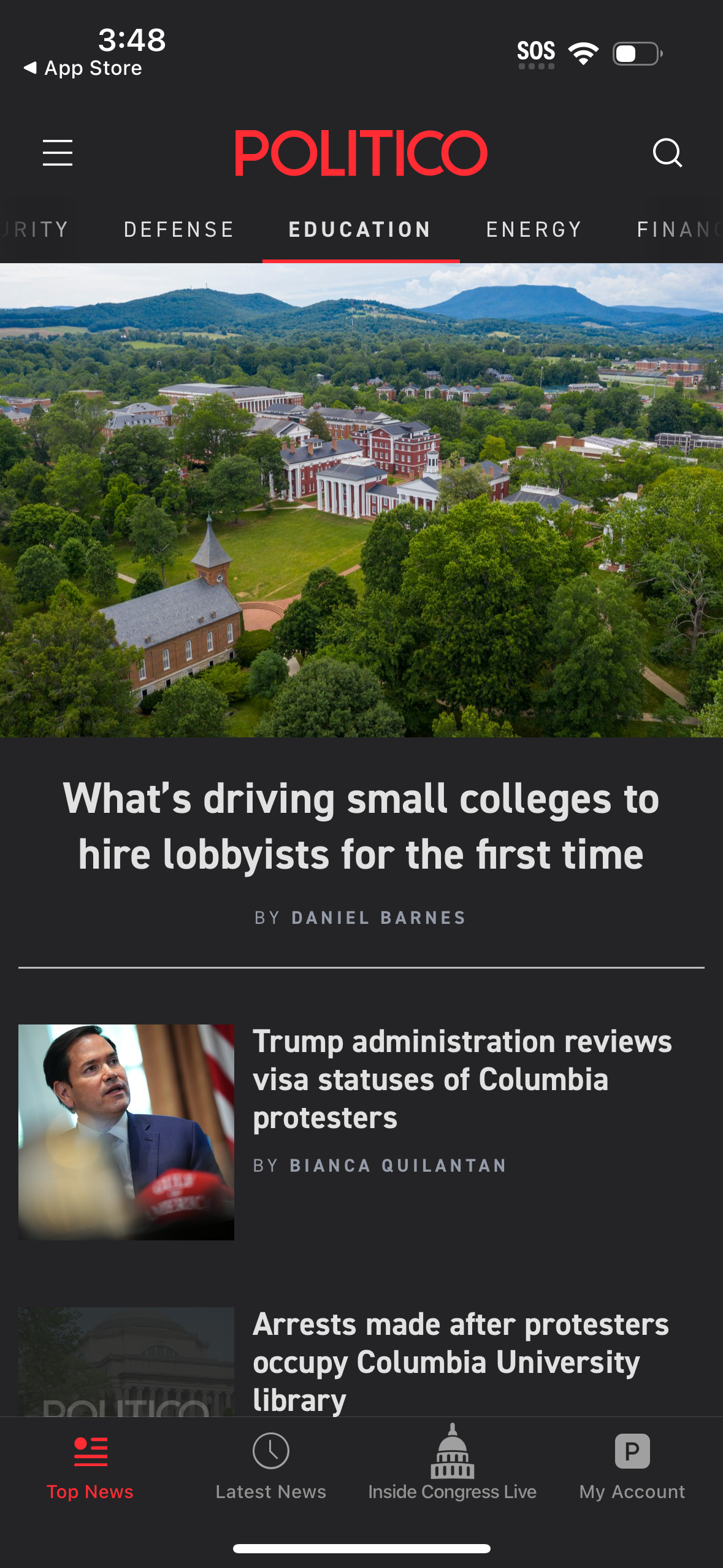 politico app screenshot 19