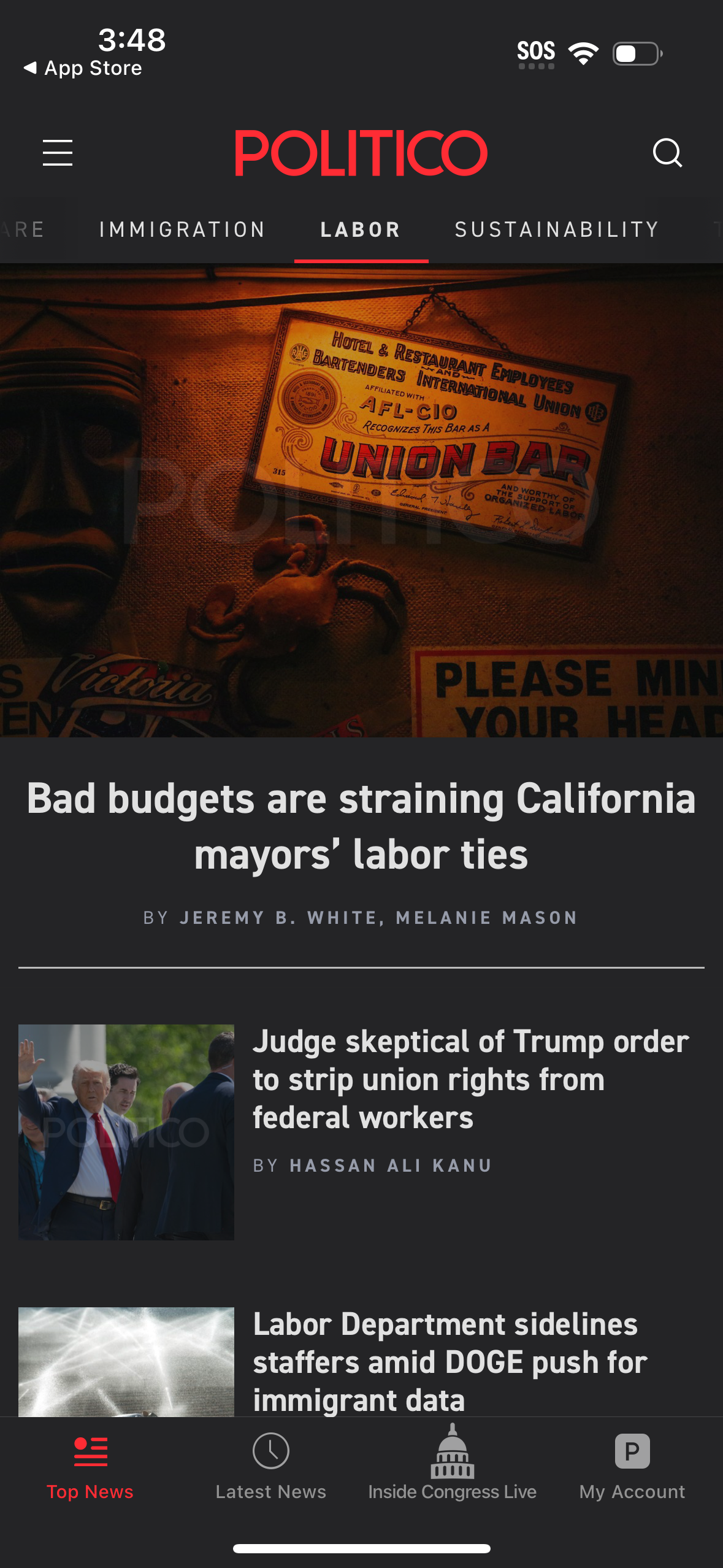 politico app screenshot 15