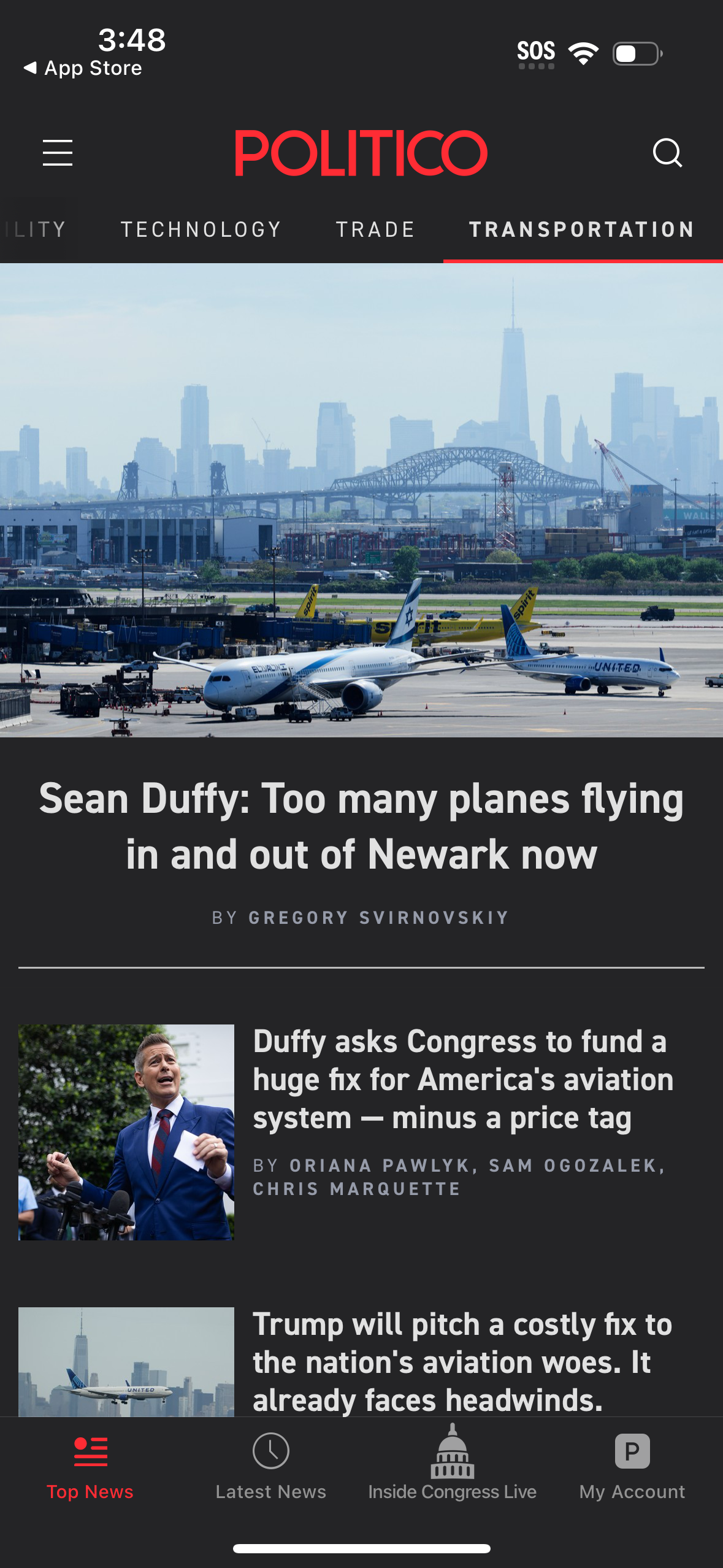 politico app screenshot 9