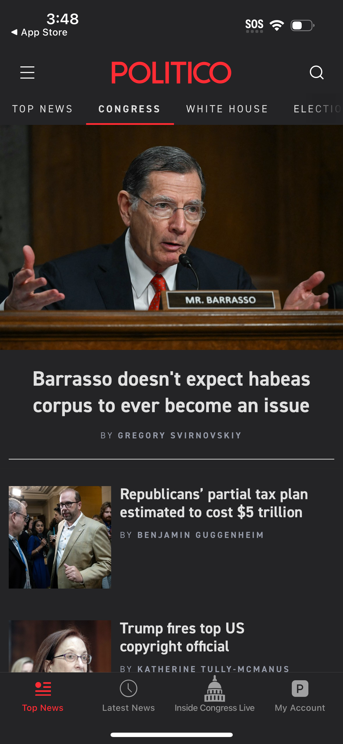 politico app screenshot 37