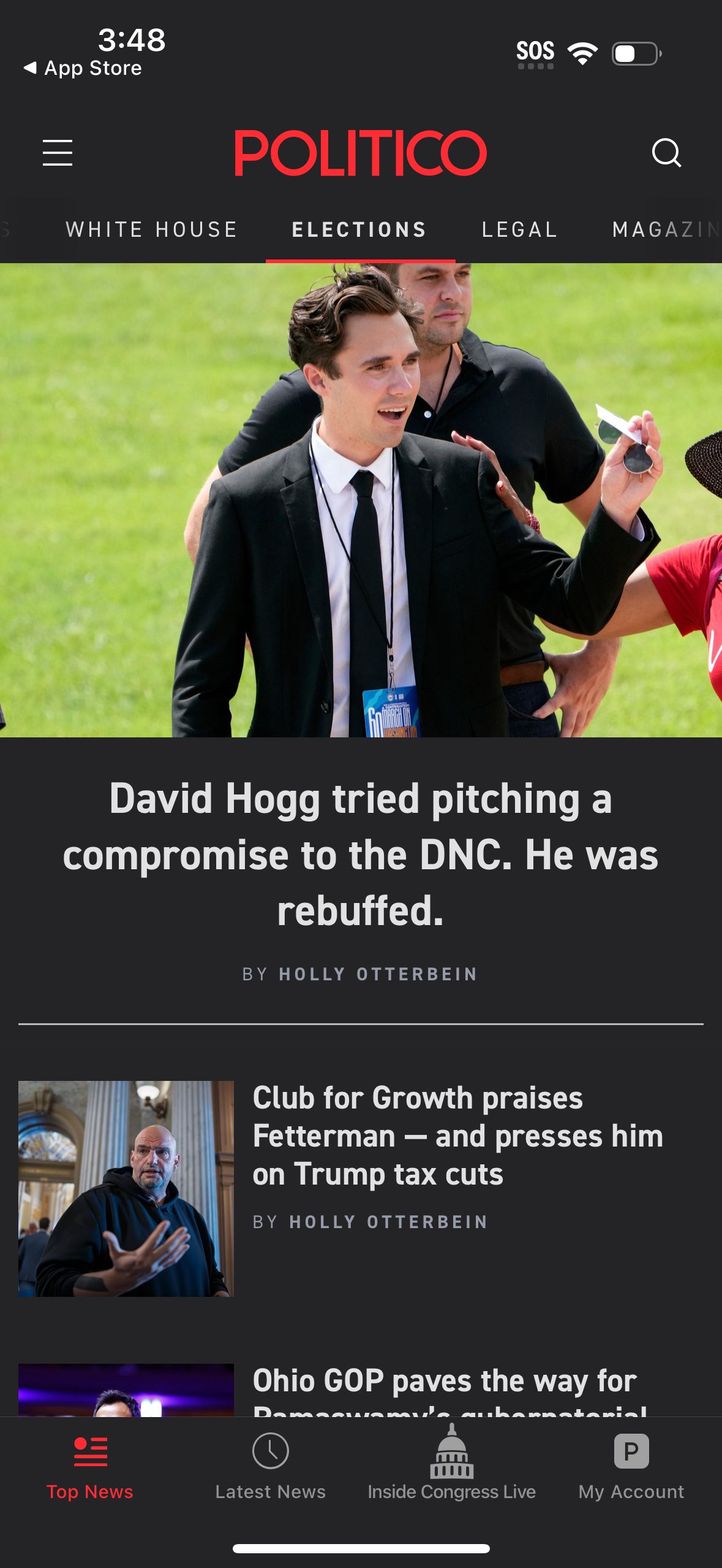 politico app screenshot 33