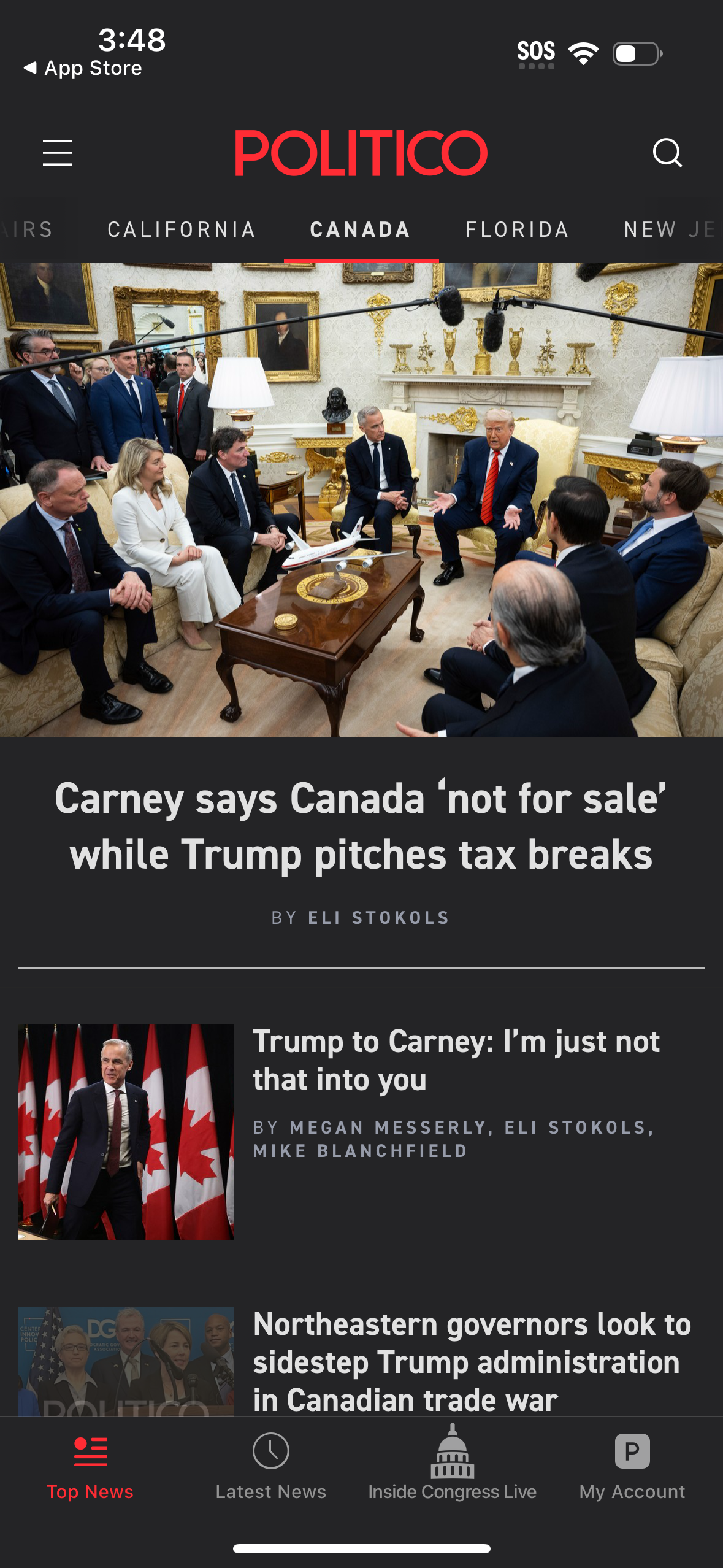 politico app screenshot 27