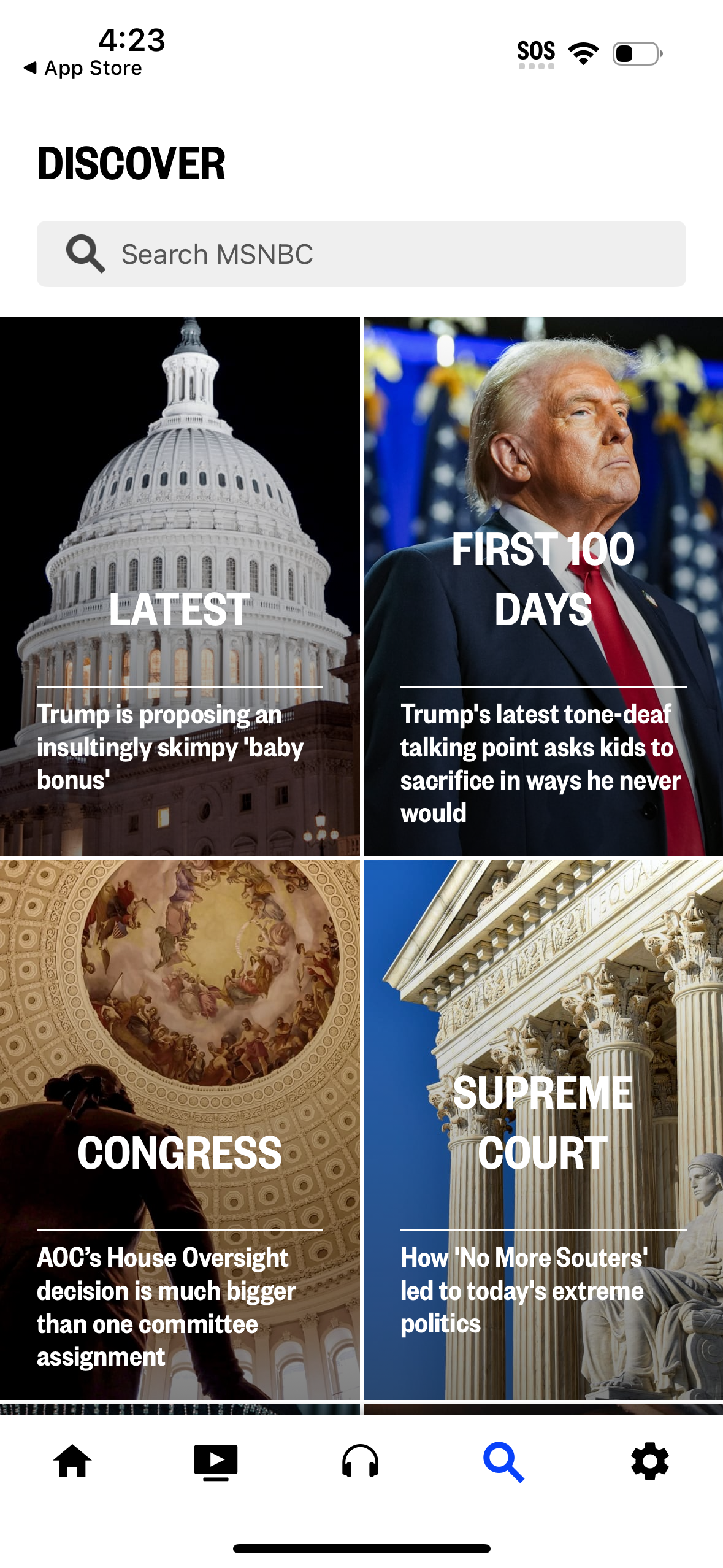 msnbc app screenshot 2