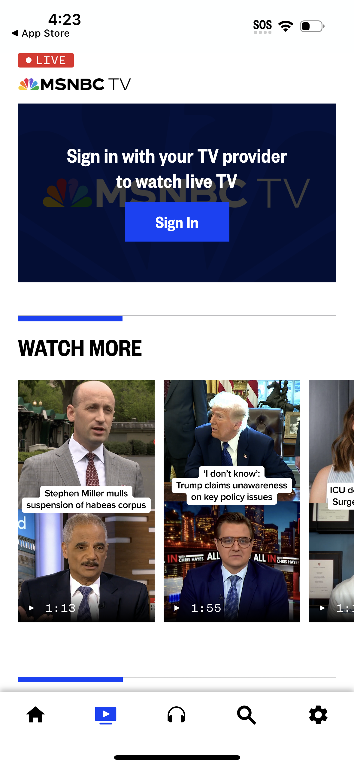 msnbc app screenshot 4
