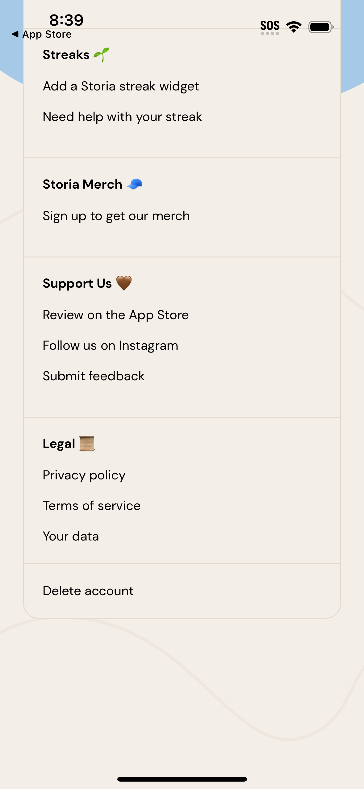storia app screenshot 2
