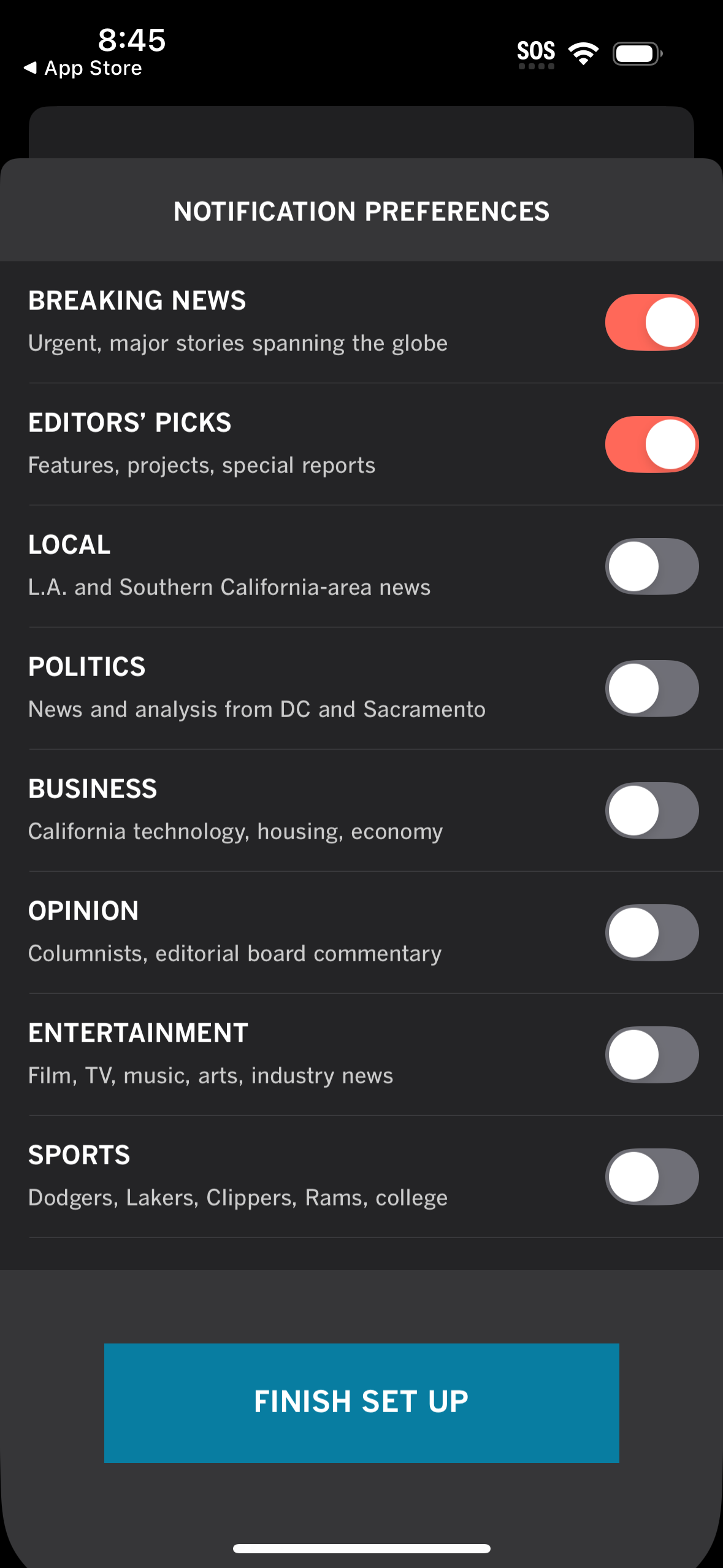 la-times app screenshot 21