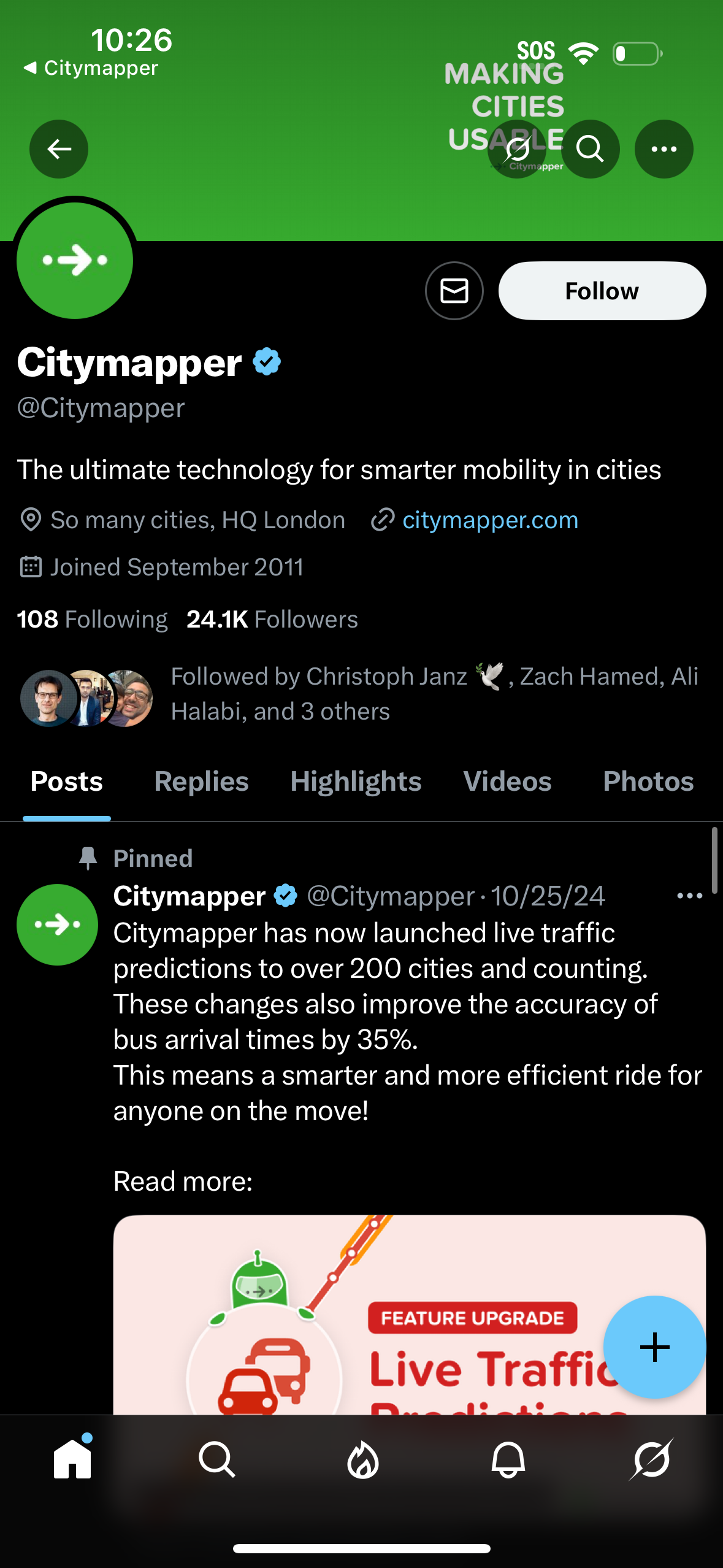 citymapper app screenshot 20