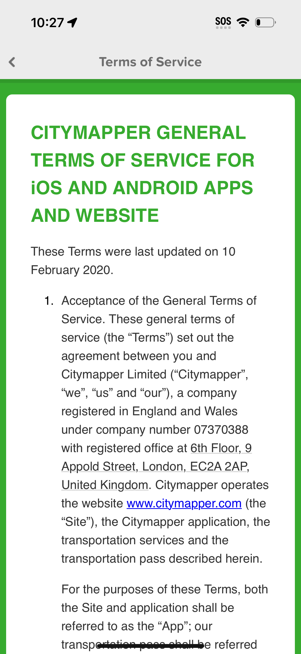 citymapper app screenshot 14