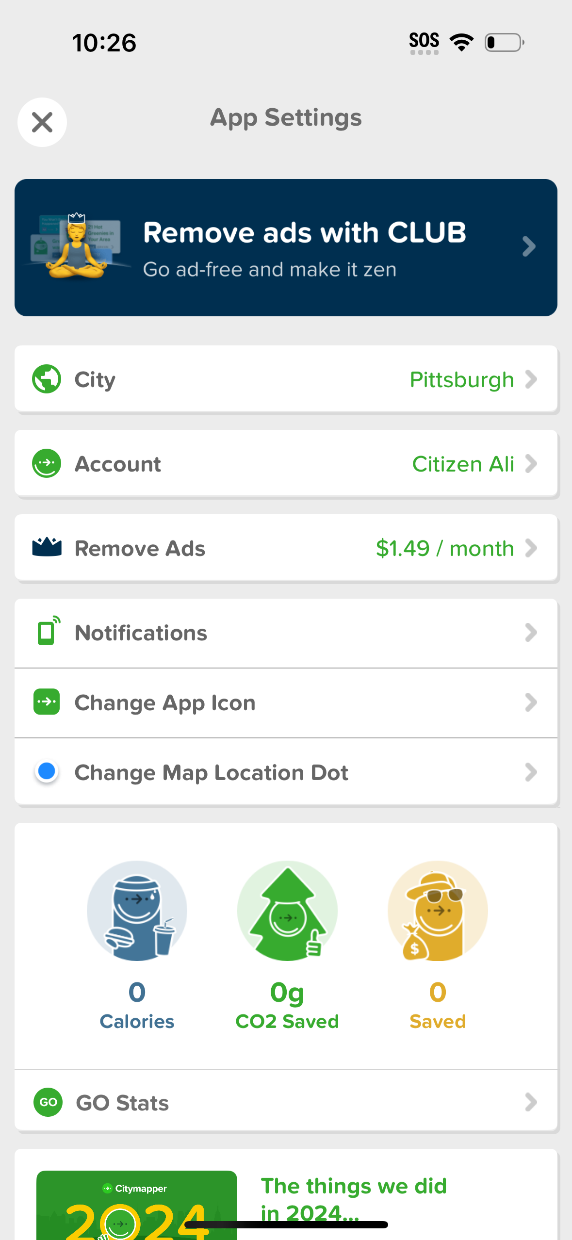 citymapper app screenshot 36