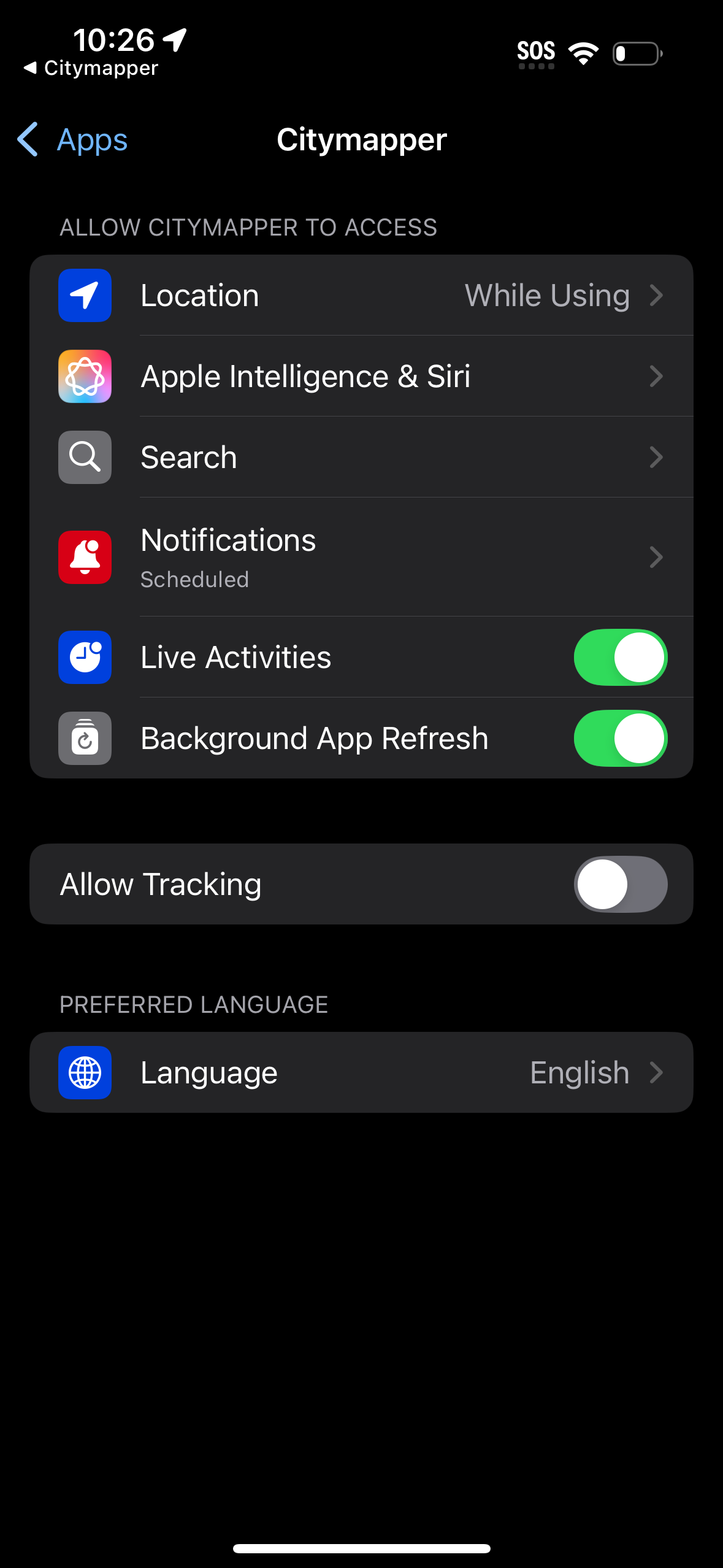 citymapper app screenshot 32