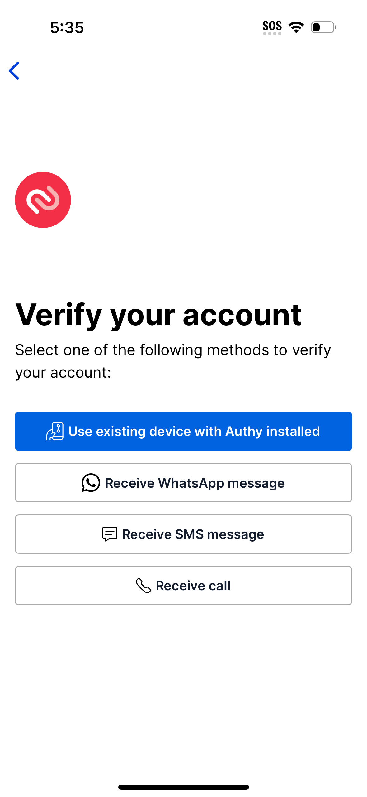 authy app screenshot 1