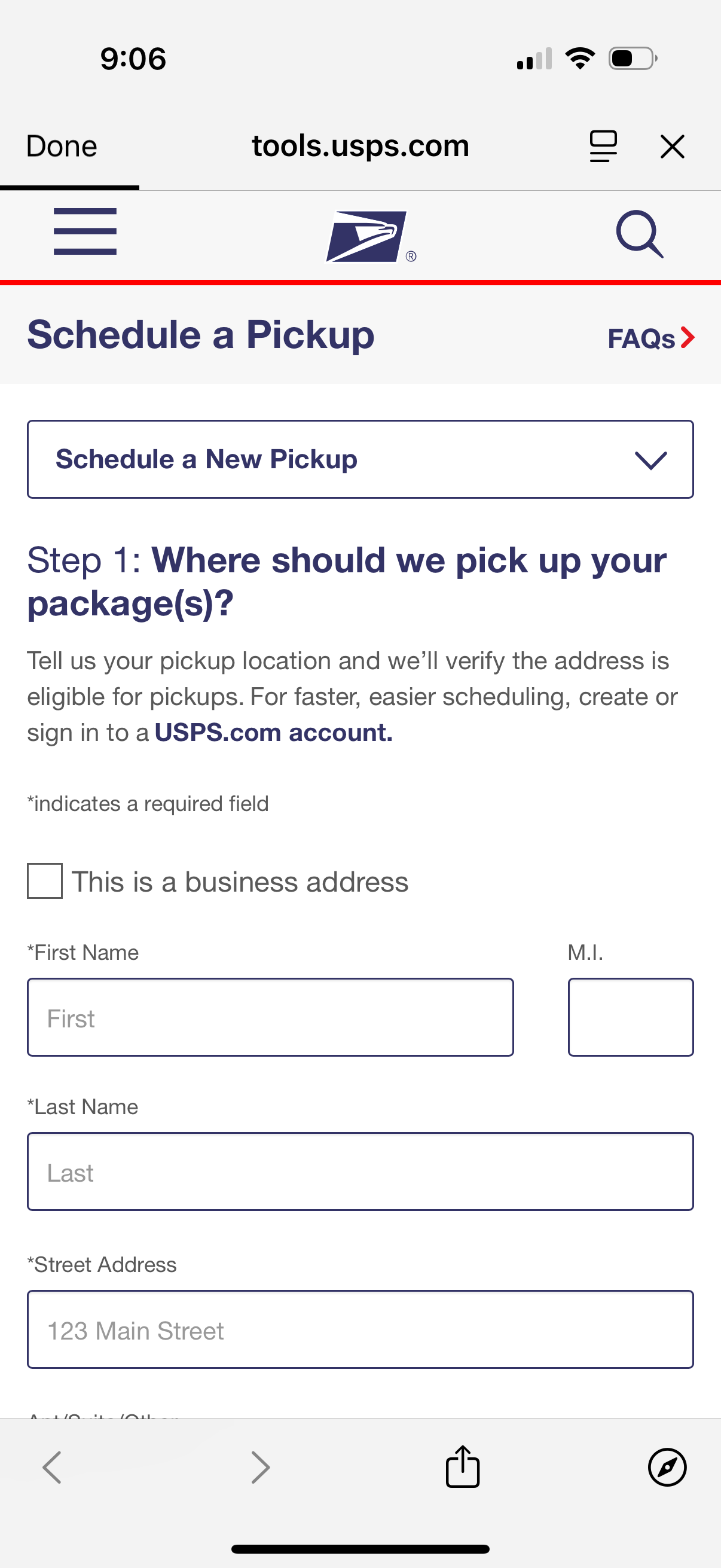 usps app screenshot 4