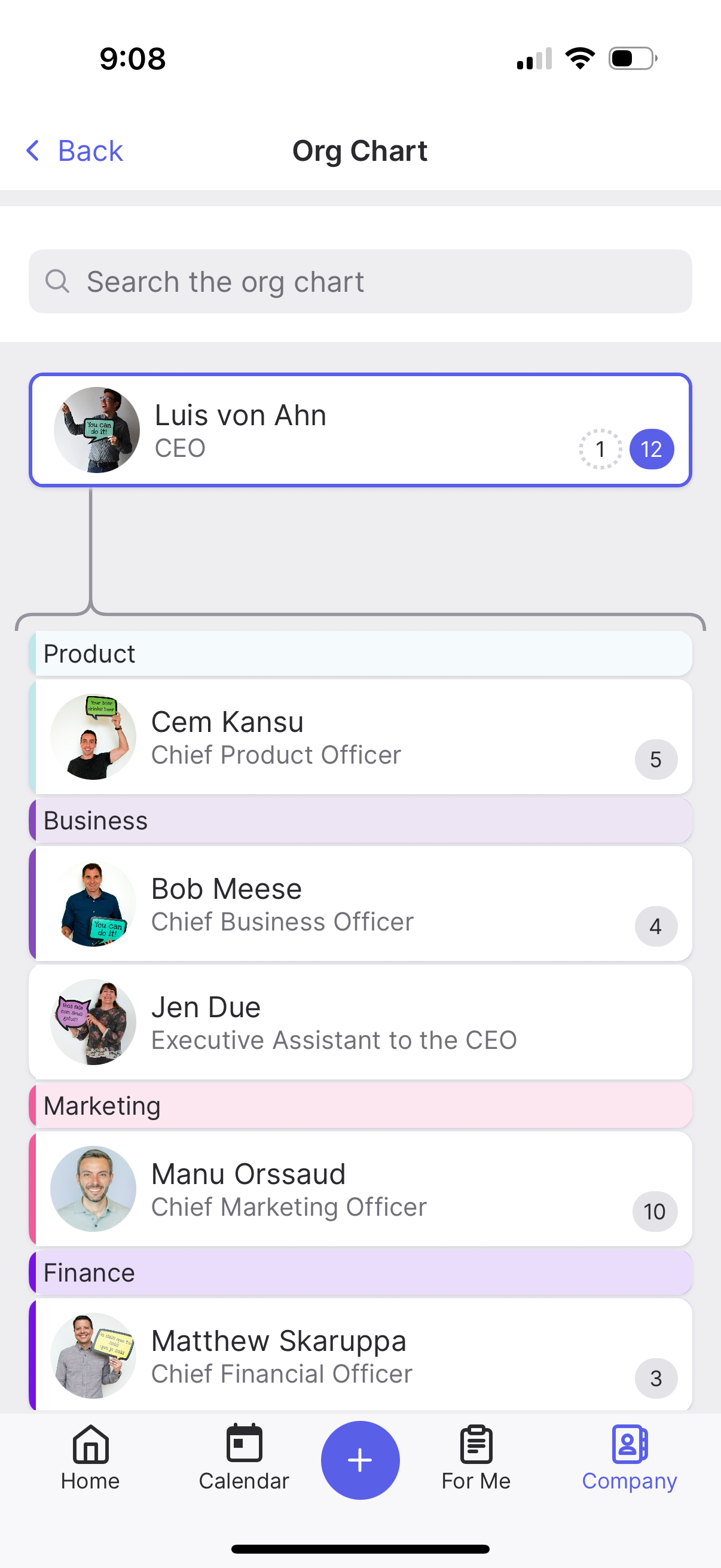 pingboard app screenshot 10