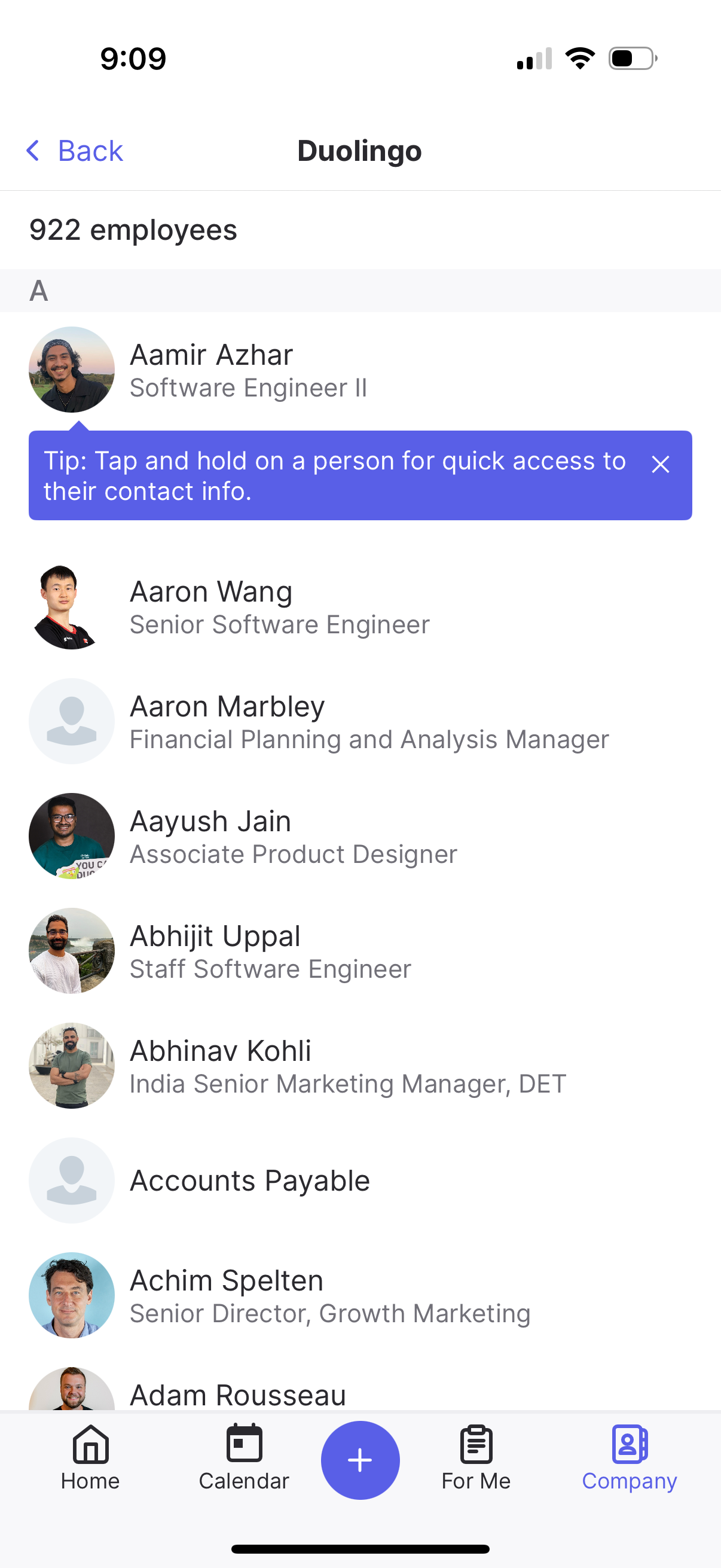 pingboard app screenshot 8