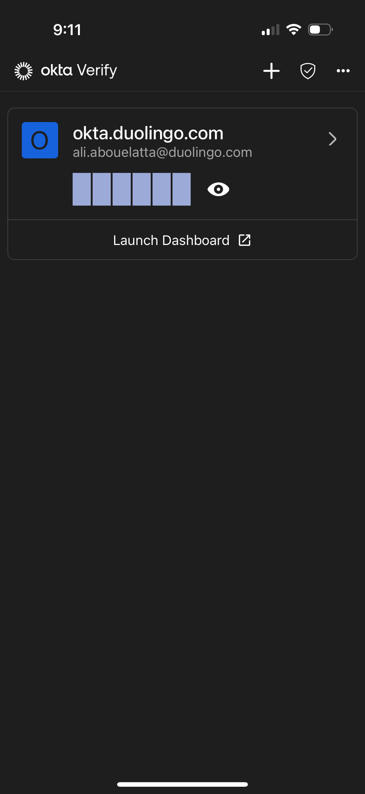 okta app screenshot 3