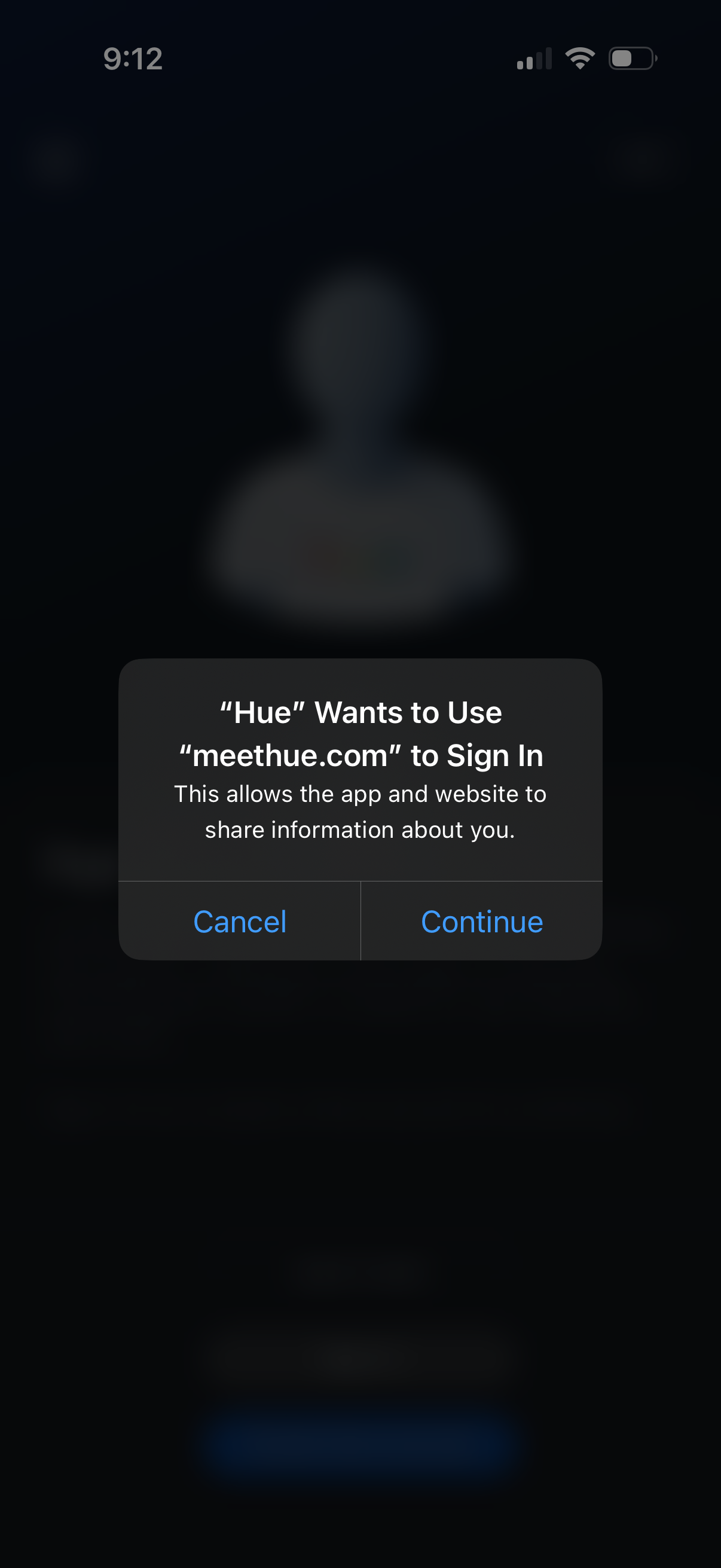 philips-hue app screenshot 1