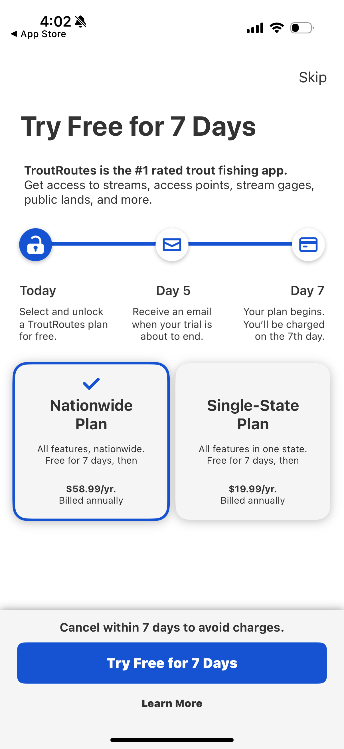 troutroutes app screenshot 26