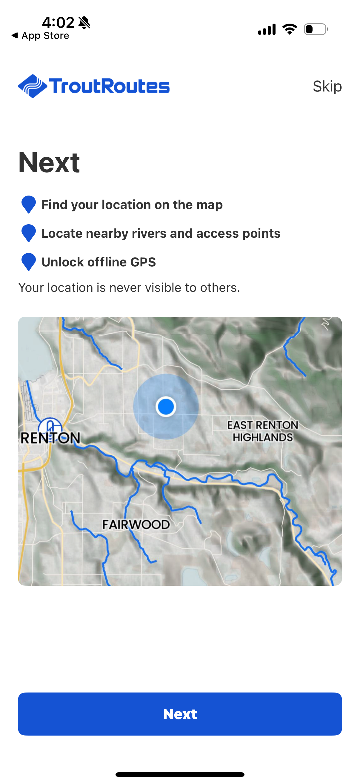 troutroutes app screenshot 25