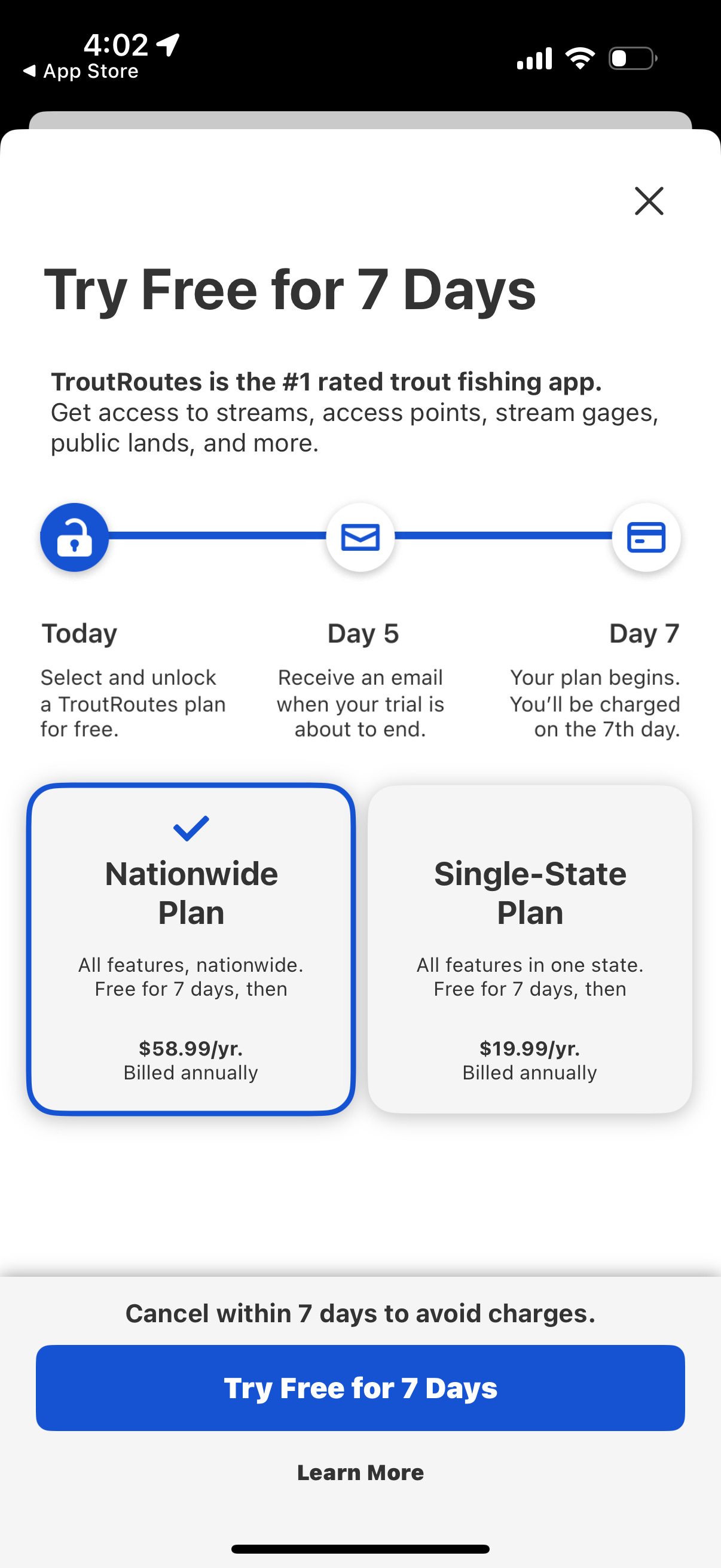 troutroutes app screenshot 19