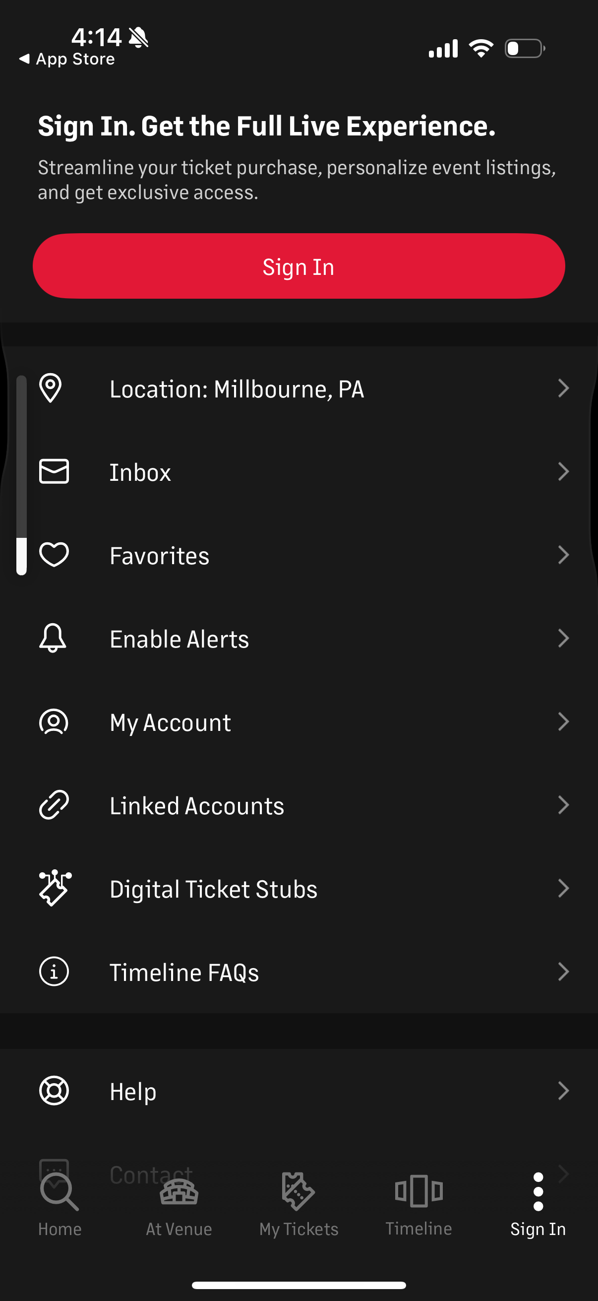 livenation app screenshot 12