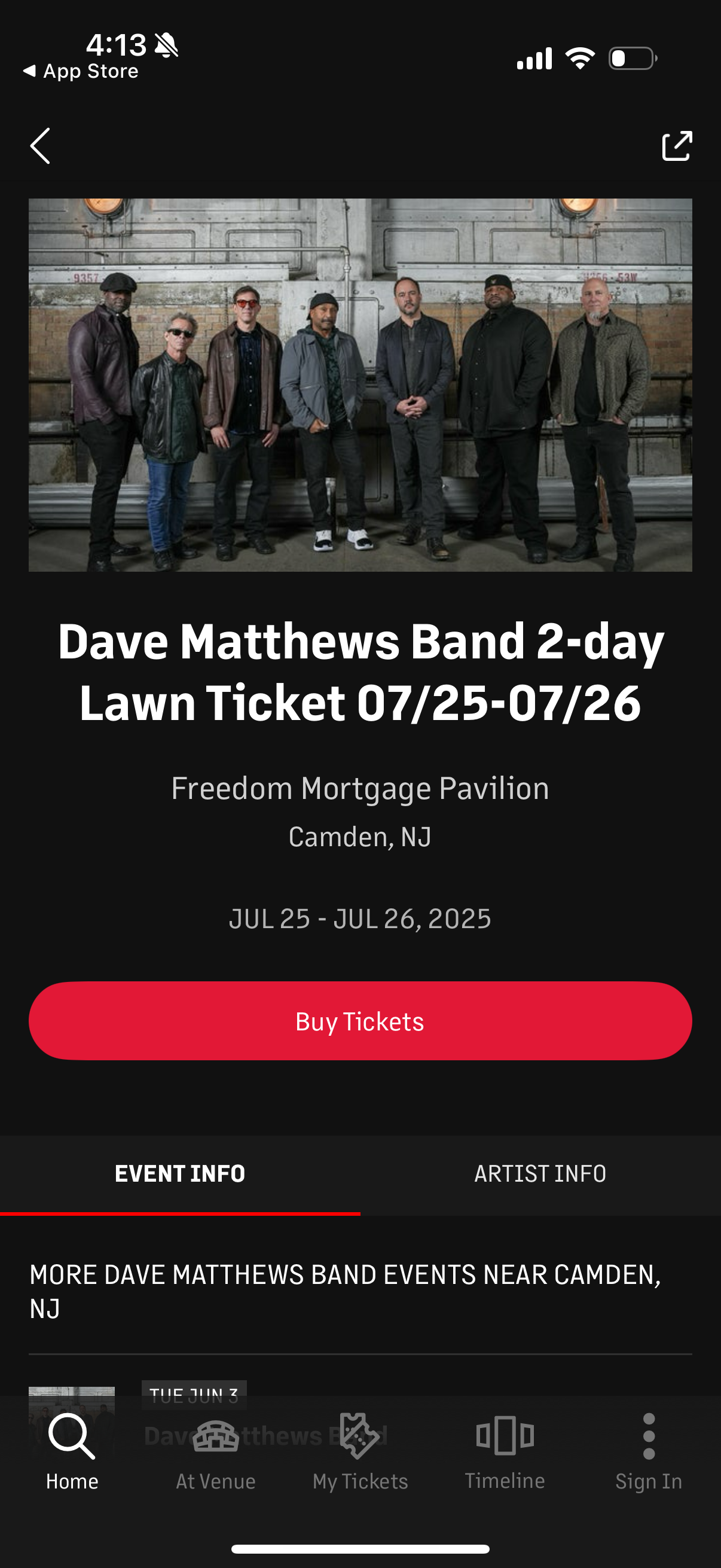 livenation app screenshot 30