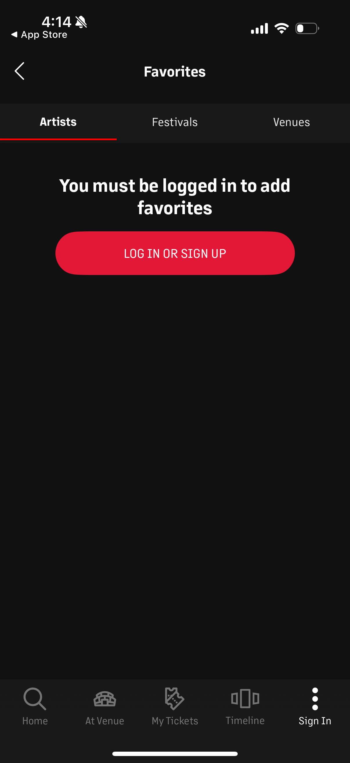 livenation app screenshot 7