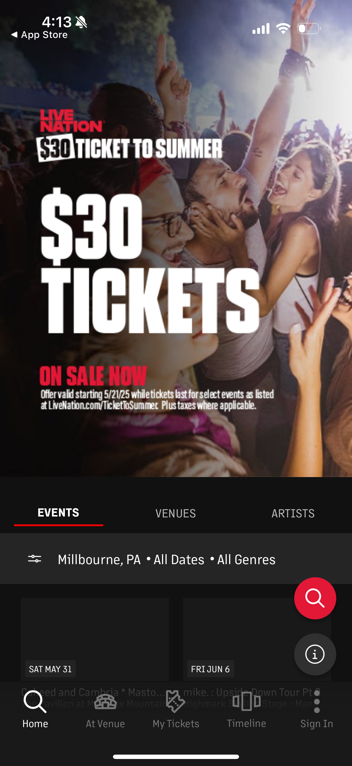 livenation app screenshot 34