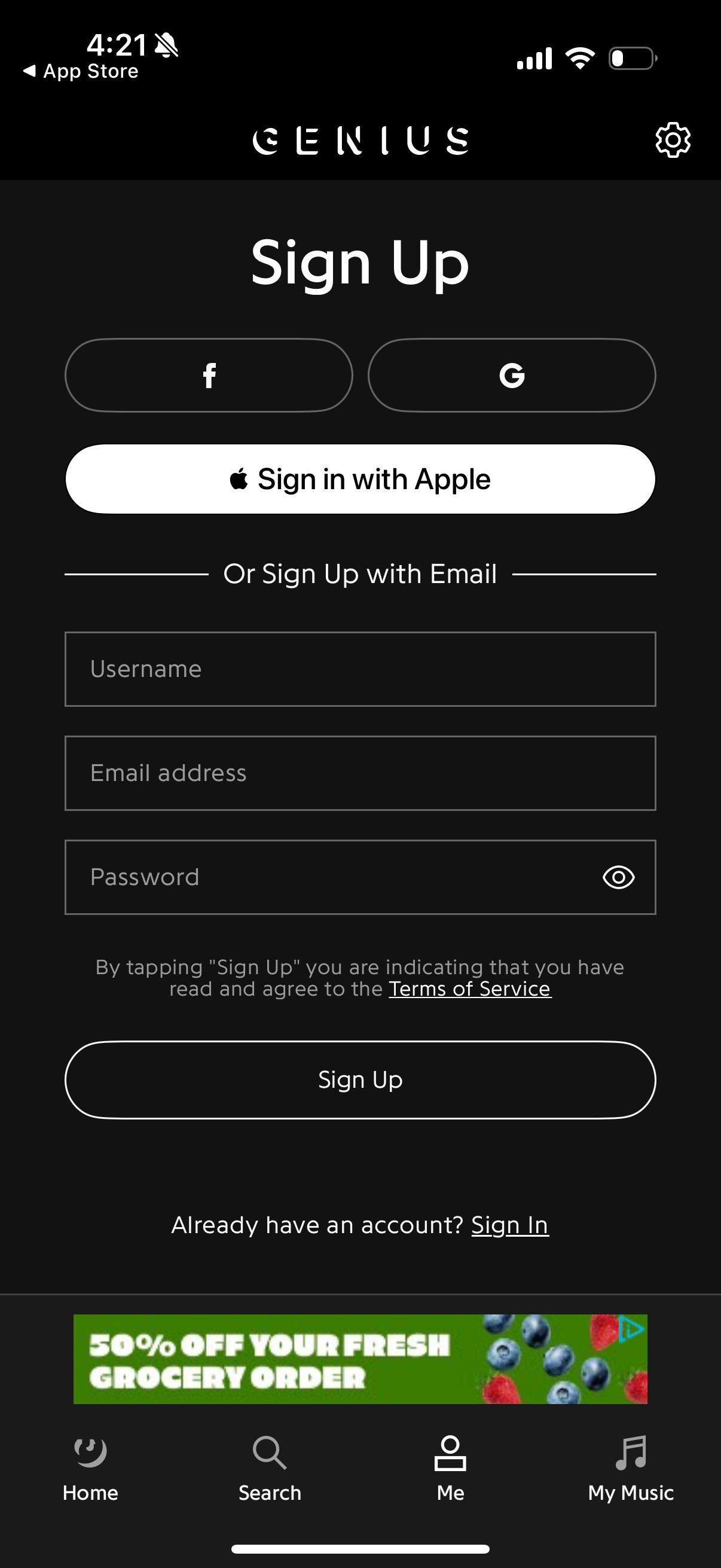 genius app screenshot 4