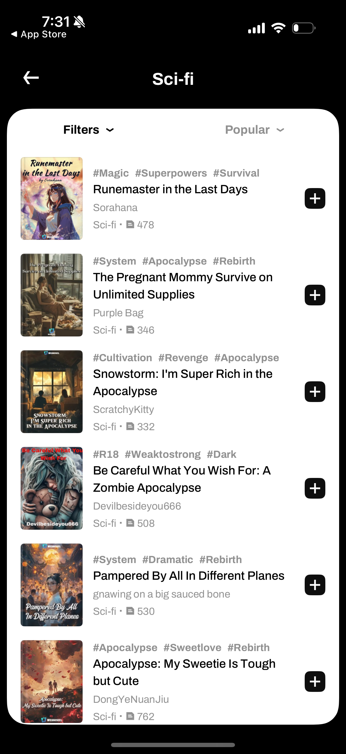 webnovel app screenshot 46