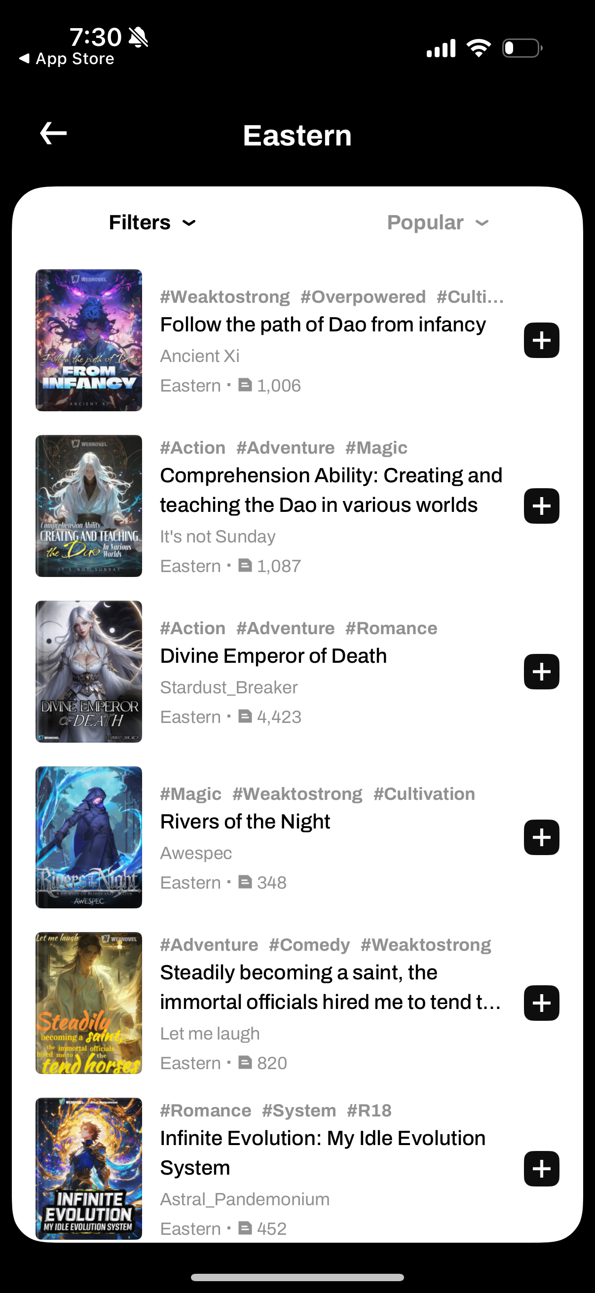 webnovel app screenshot 61