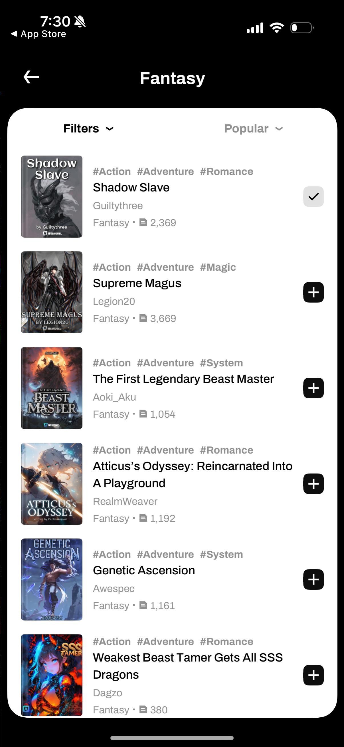 webnovel app screenshot 60