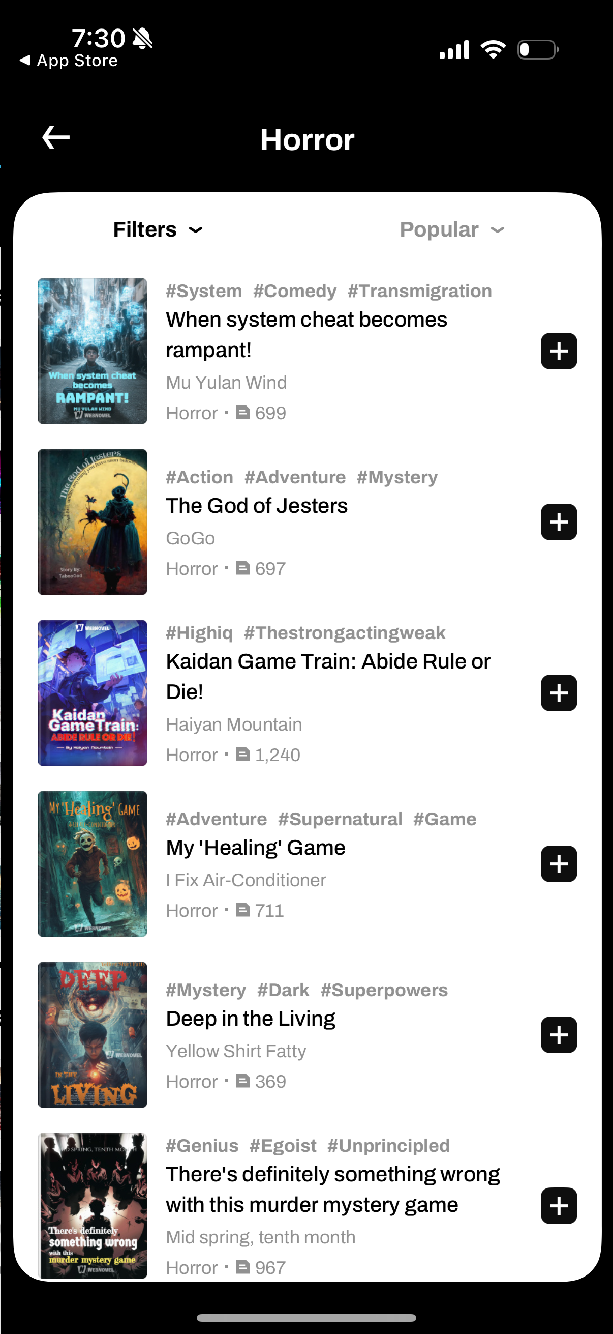 webnovel app screenshot 58