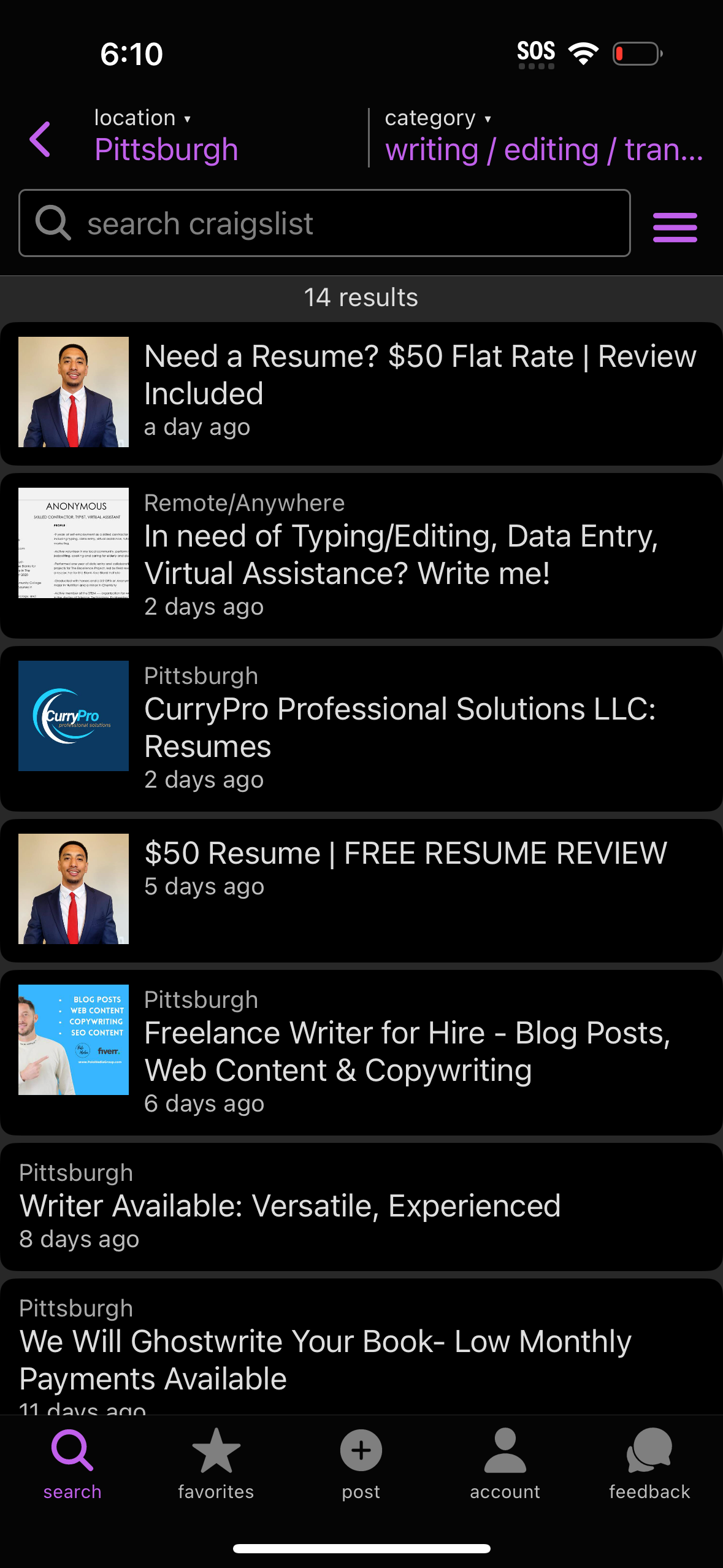 craigslist app screenshot 22
