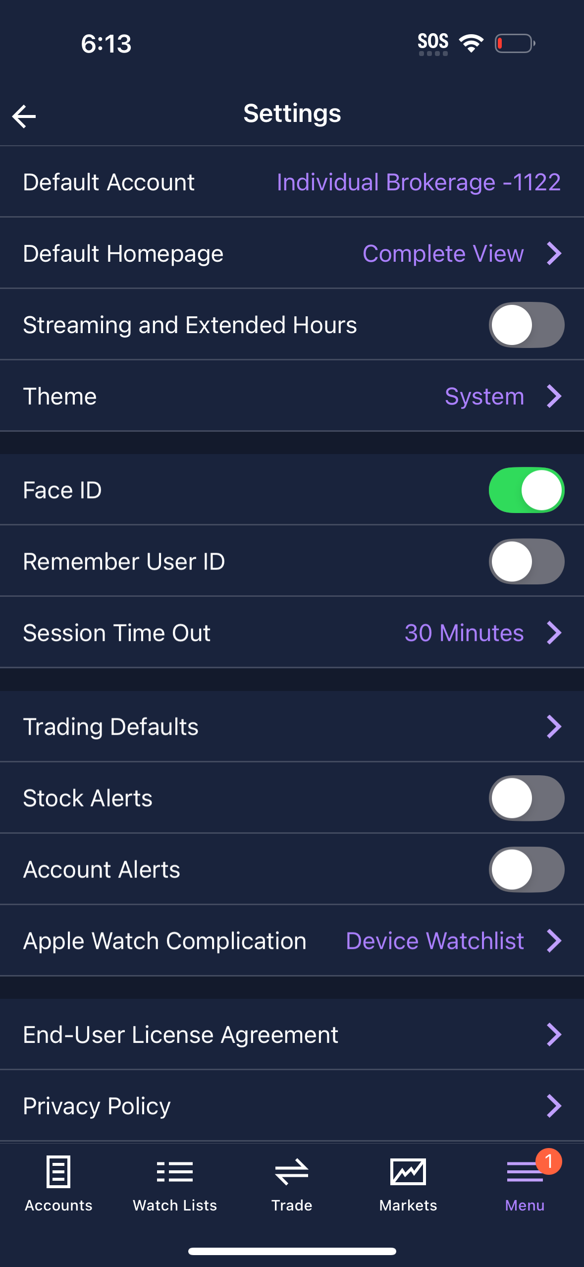 etrade app screenshot 39