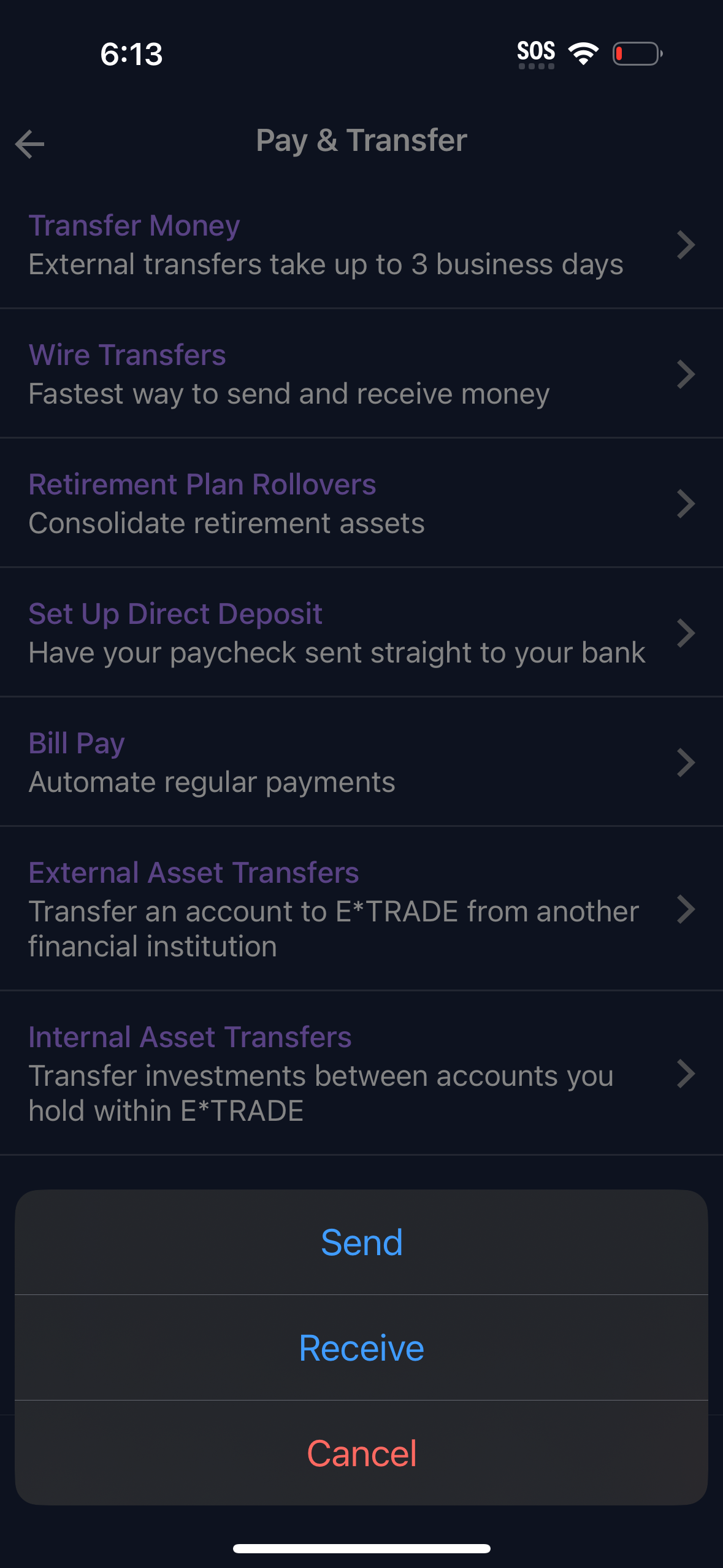 etrade app screenshot 44