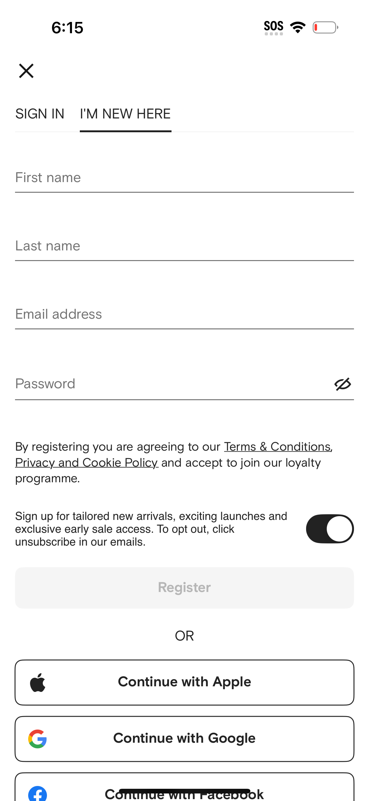 farfetch app screenshot 31