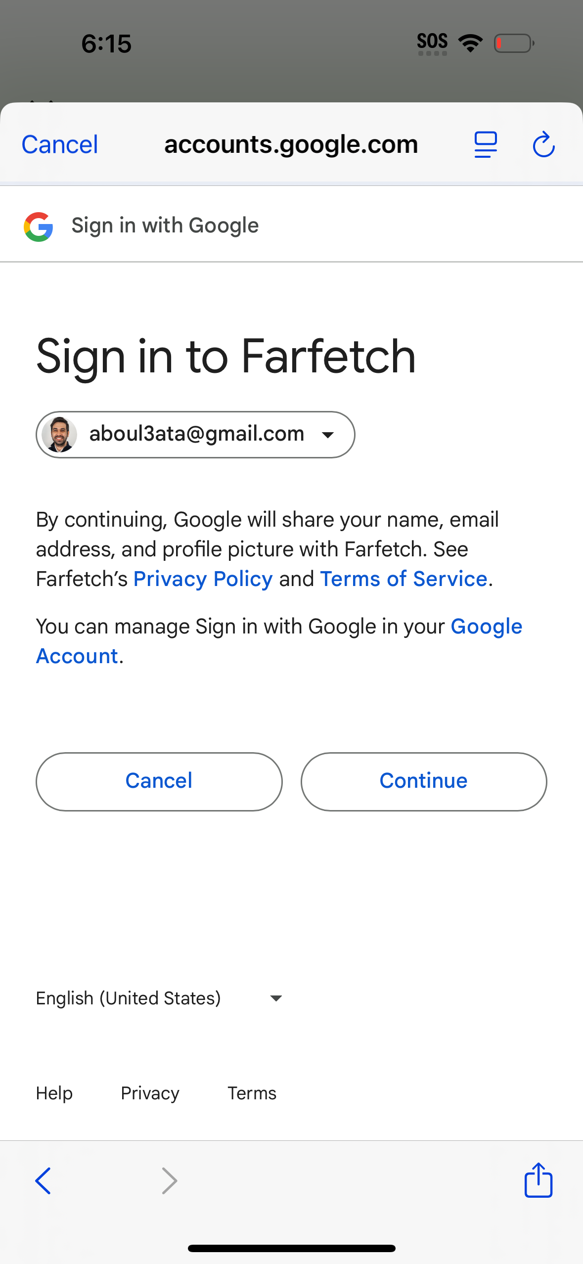 farfetch app screenshot 30