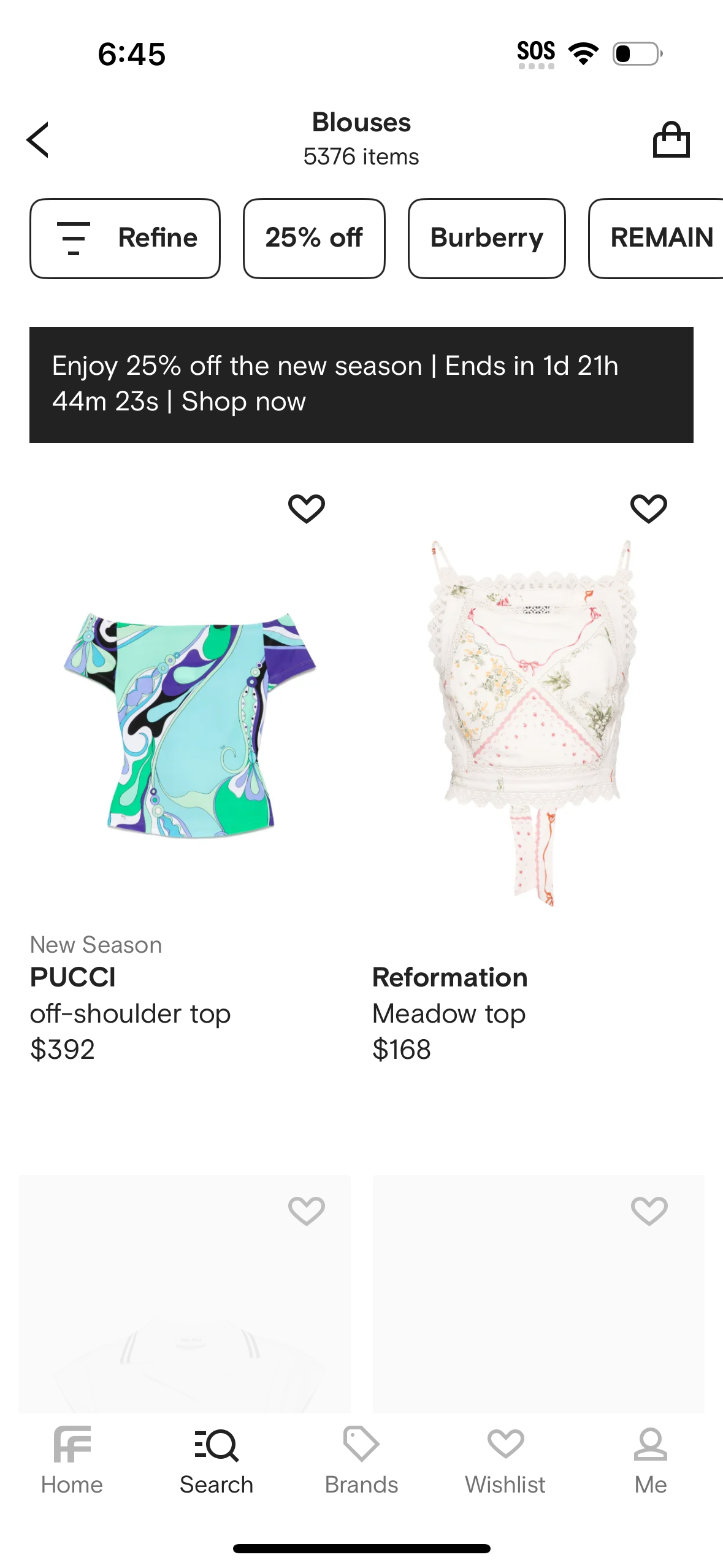 farfetch app screenshot 814