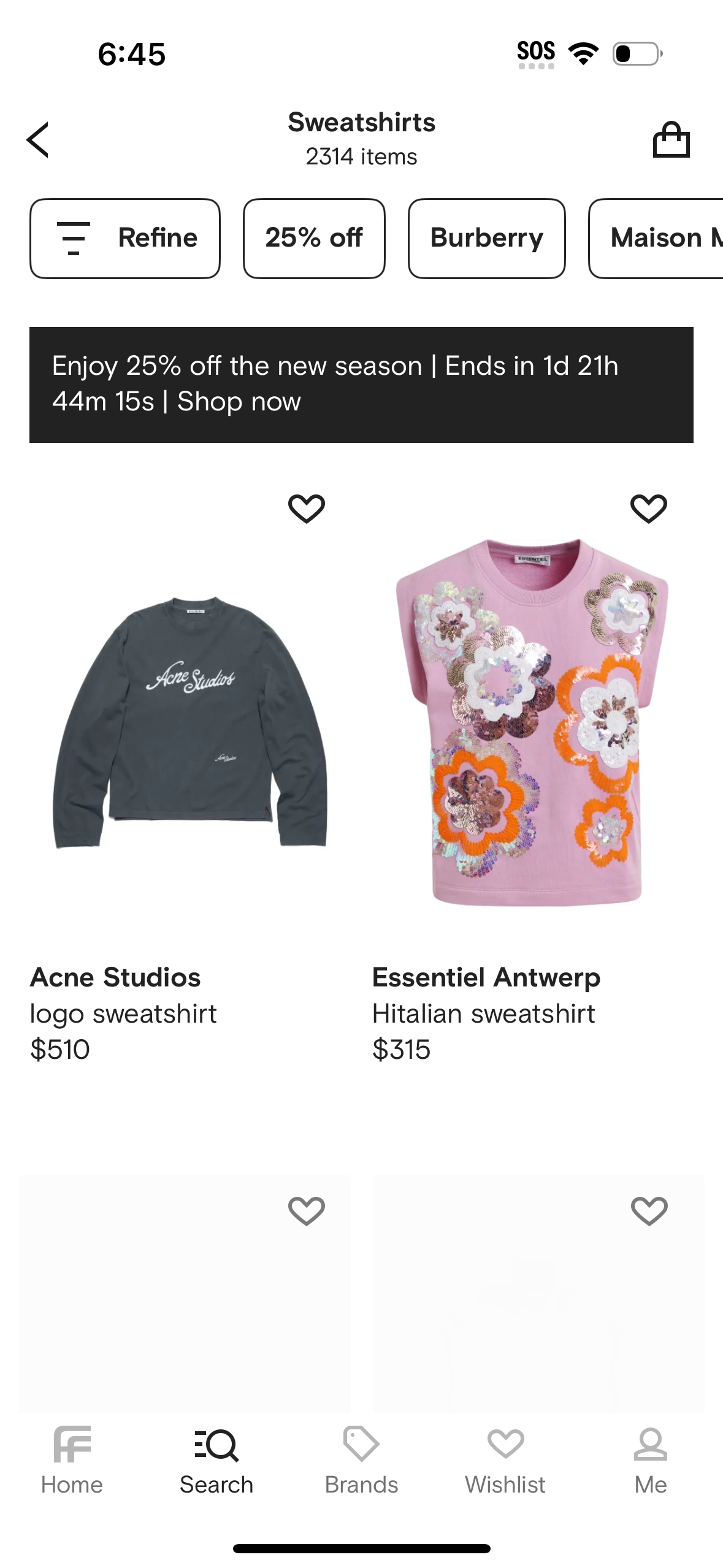 farfetch app screenshot 811